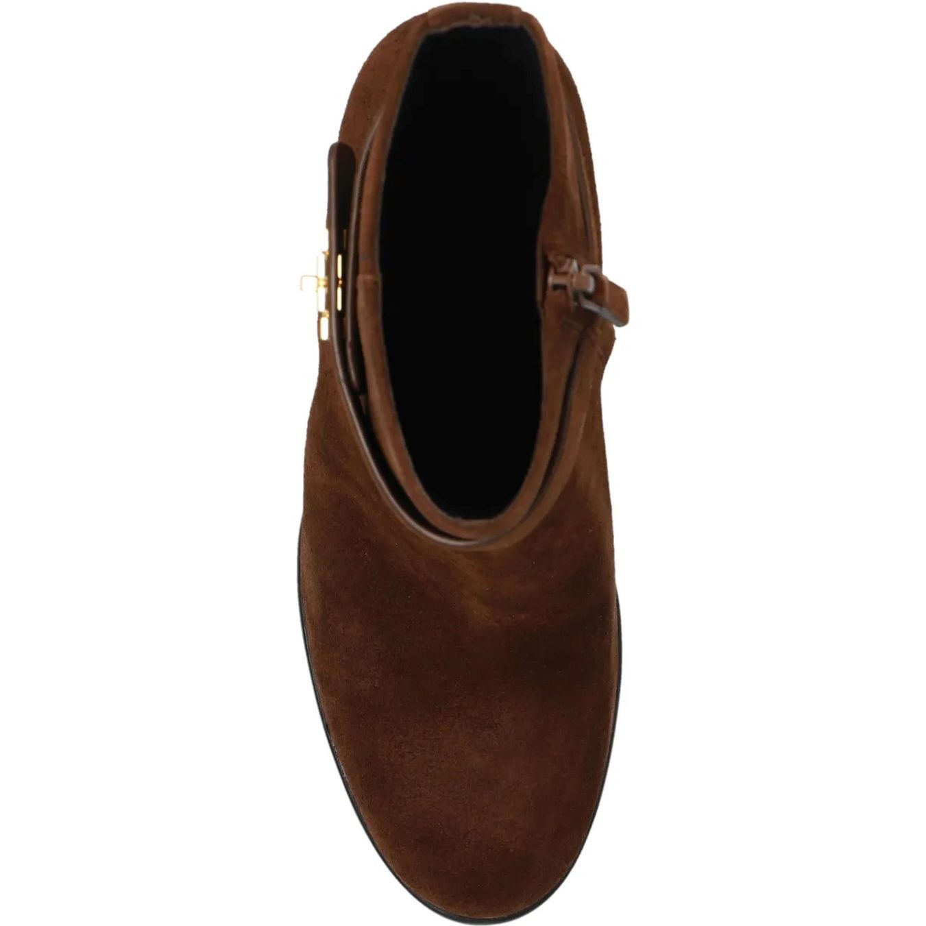 TORY BURCH Aulinukai moterims, Ruda, T lock heeled ankle boot 80mm 4