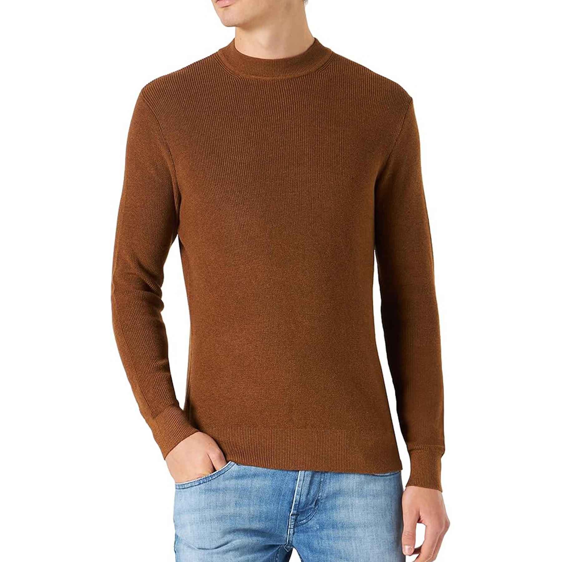 TOM TAILOR Megztinis vyrams, Ruda, Megztiniai 1