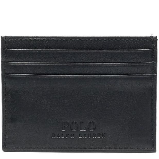 POLO RALPH LAUREN Piniginė vyrams, Juoda, Small card case 1