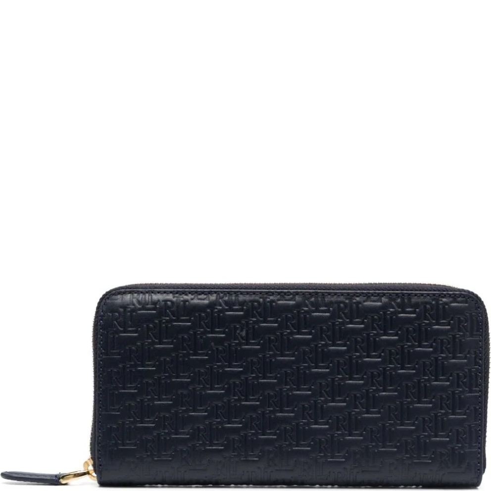 LAUREN RALPH LAUREN Piniginė moterims, Mėlyna, Zip cont large wallet 1