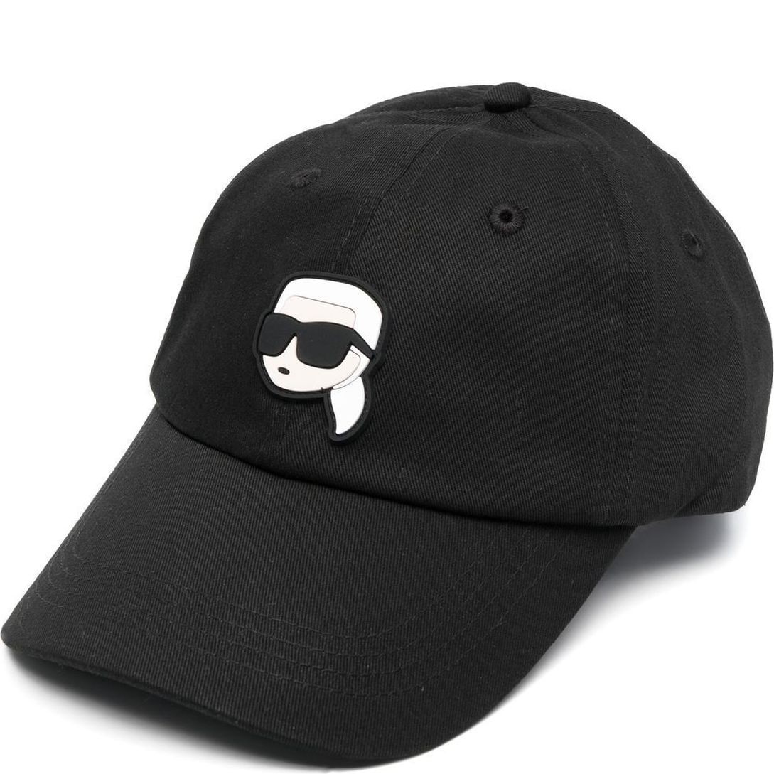 KARL LAGERFELD Kepurė moterims, Juoda, K/ikonik 2.0 cap 1