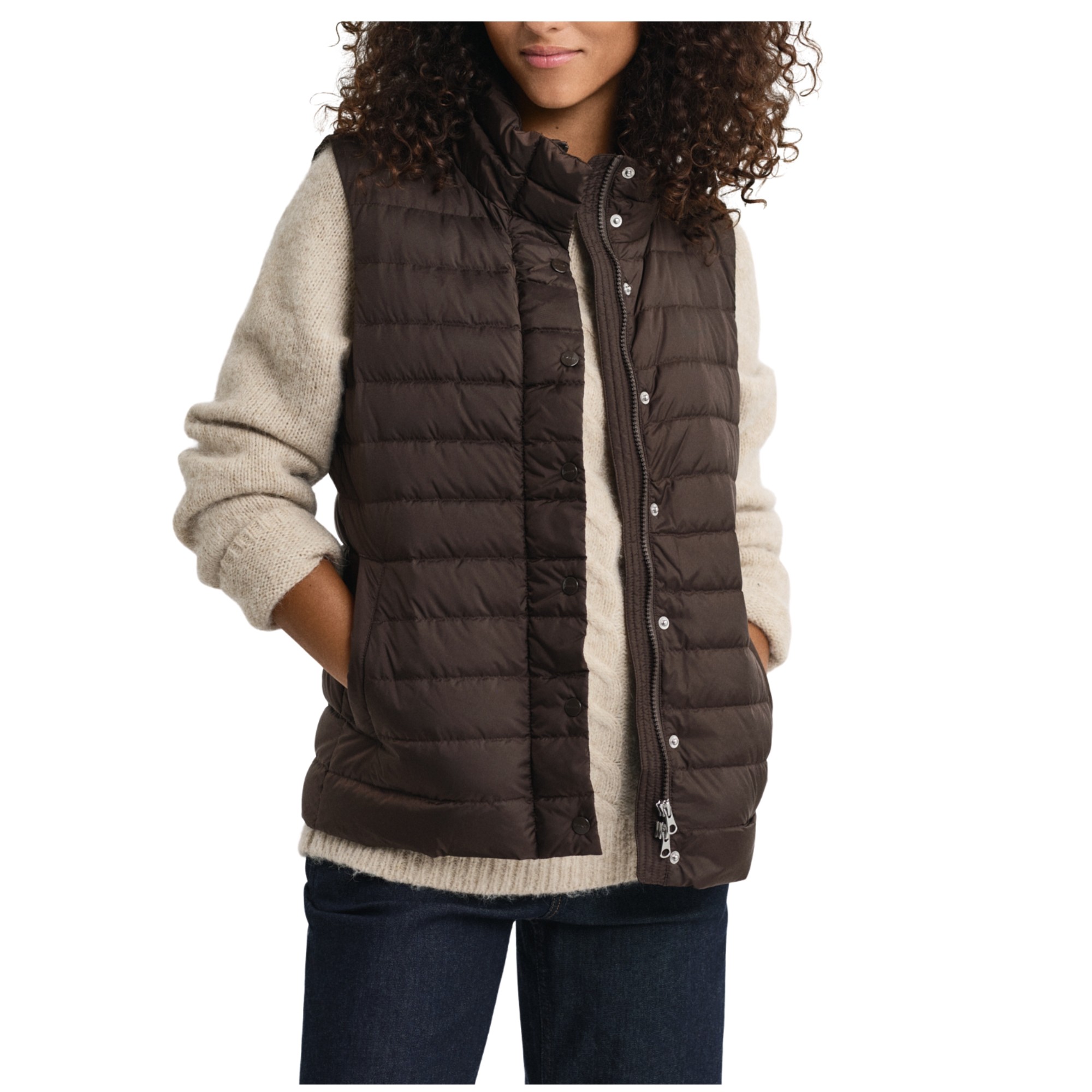 GANT Liemenė moterims, Ruda, deep brown 2