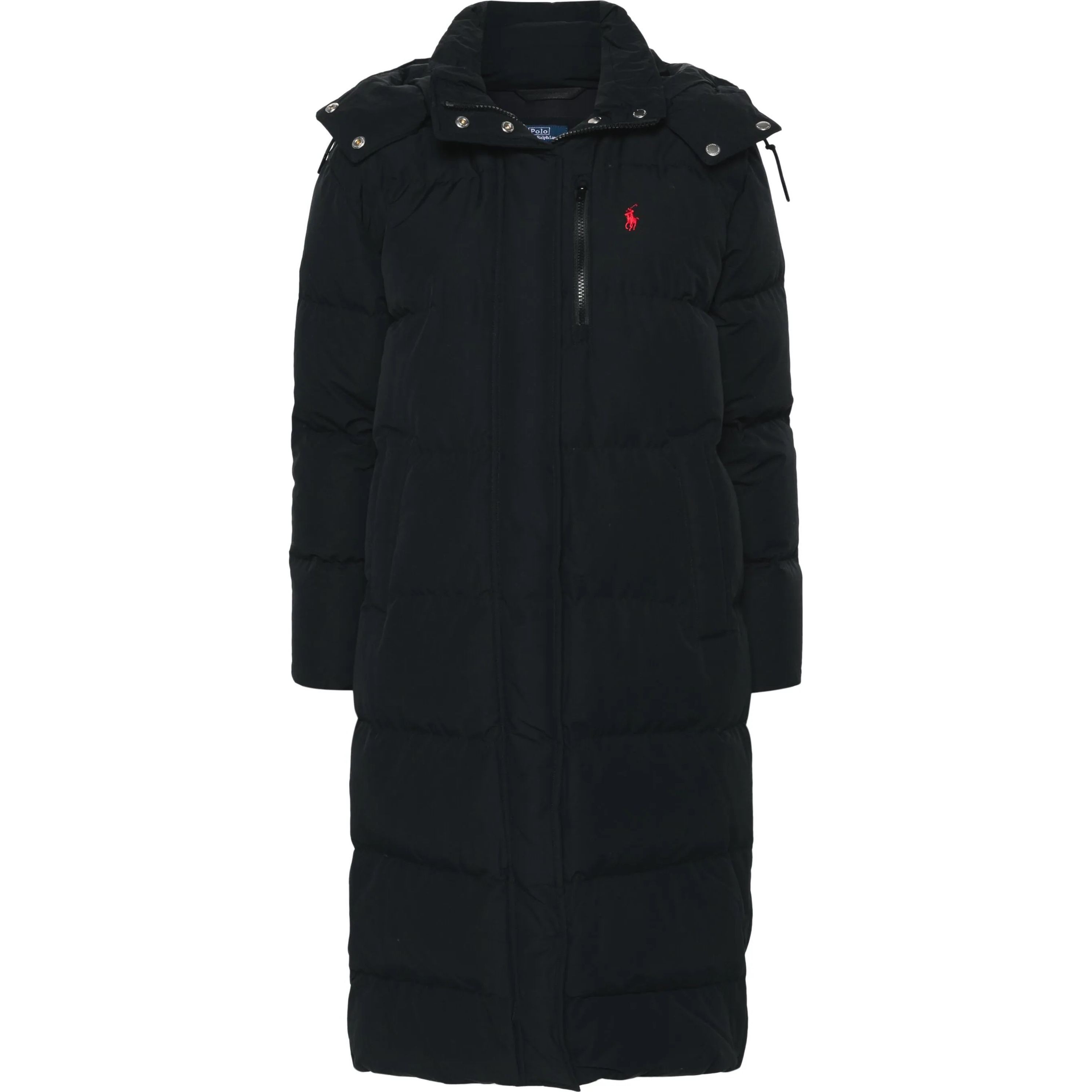 POLO RALPH LAUREN Pūkinė striukė moterims, Juoda, Nf lg crly insulated coat