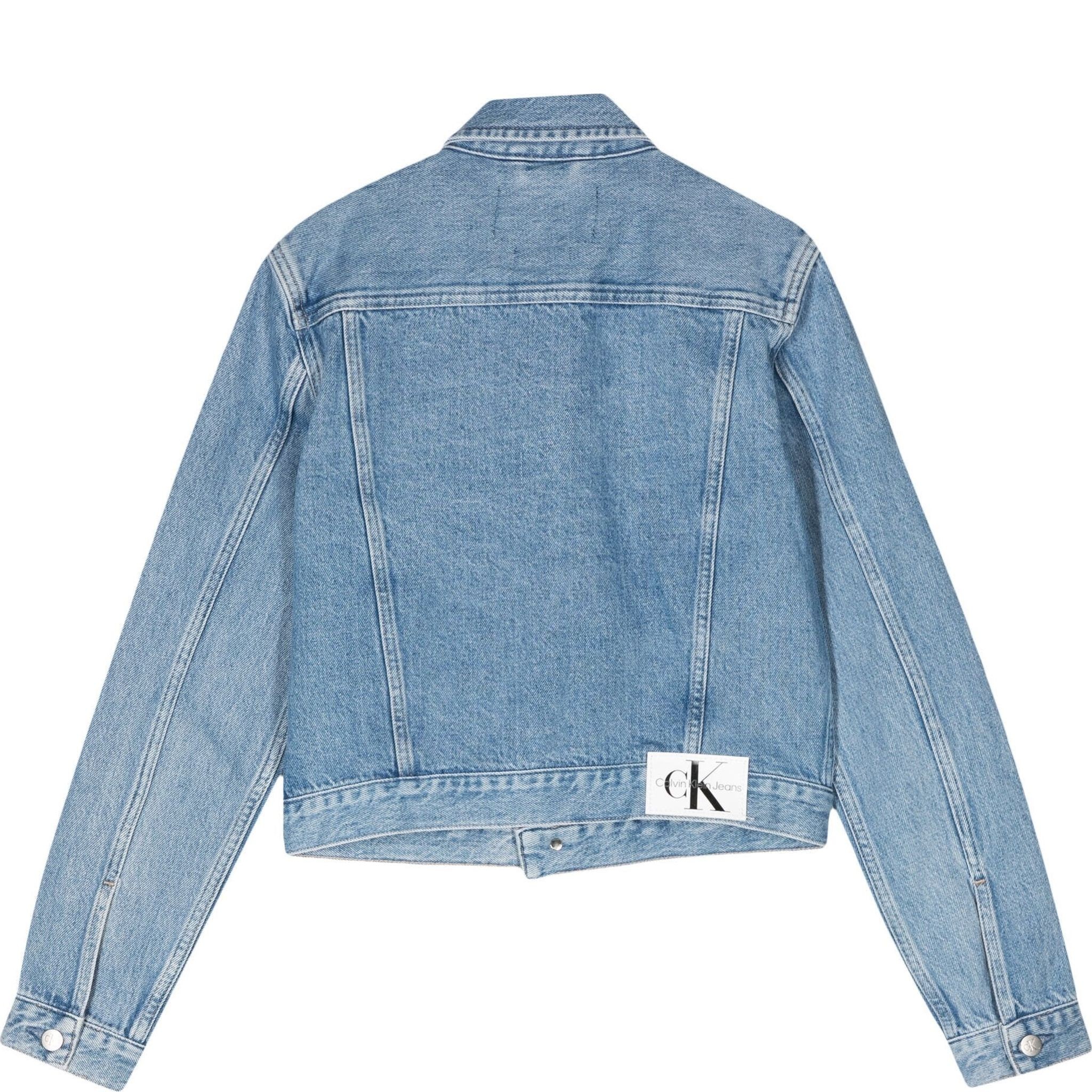 CALVIN KLEIN JEANS Džinsinis švarkas moterims, Mėlyna, Trucker jacket 2