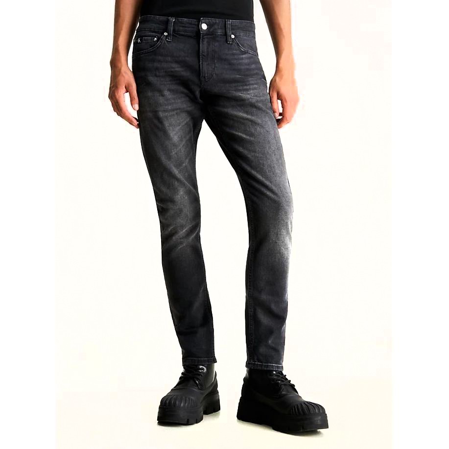 CALVIN KLEIN JEANS Aptempti džinsai vyrams, Juoda, Slim 2