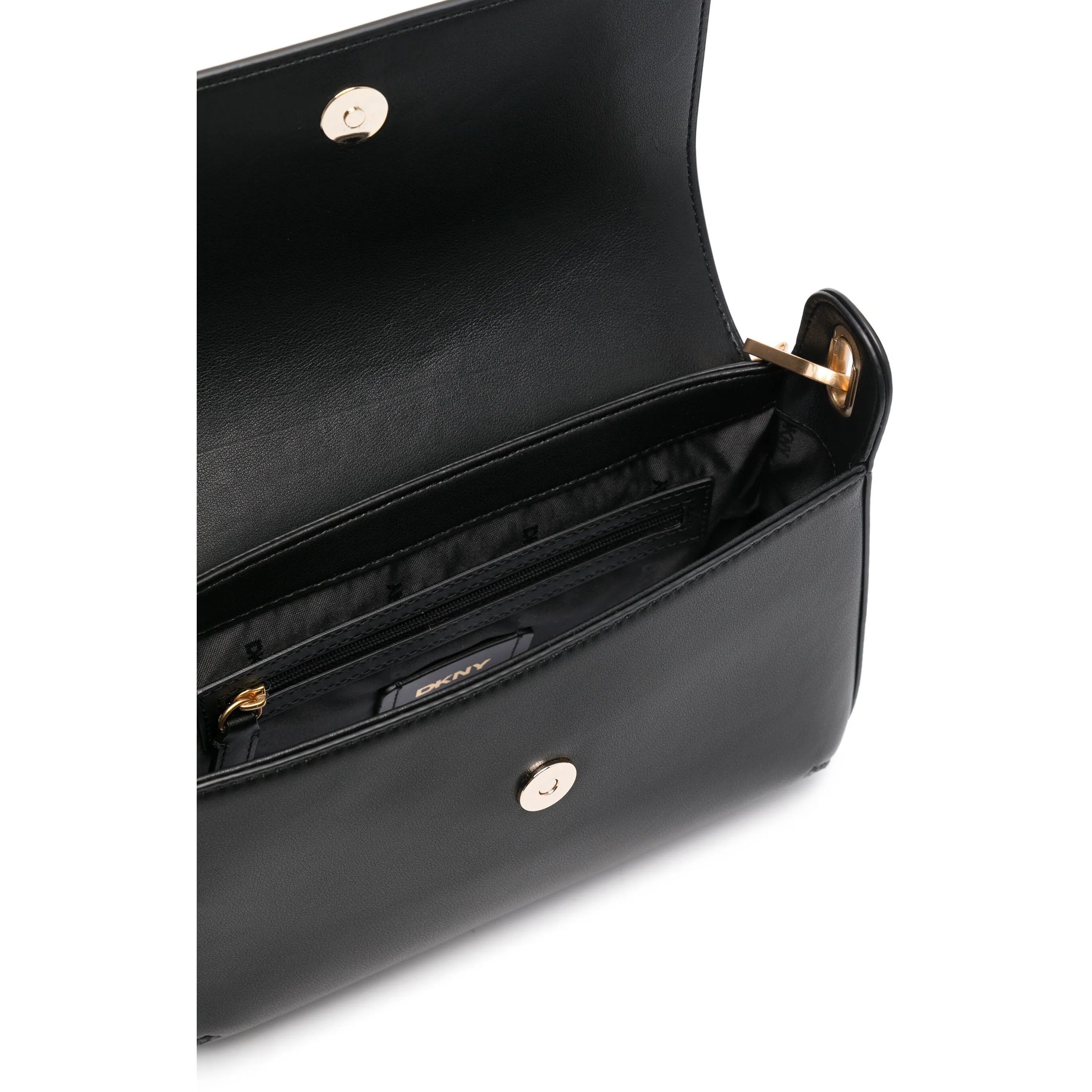 DKNY Rankinė per petį moterims, Juoda, Belen flap crossbody 4