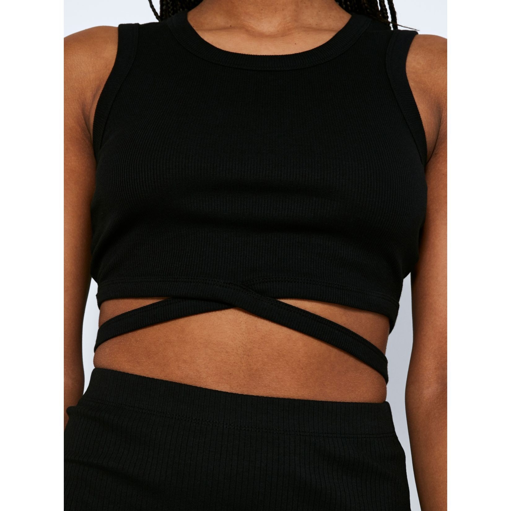 NOISY MAY Palaidinės moterims, Juoda, NMMAYA S/L TIE FRONT 6