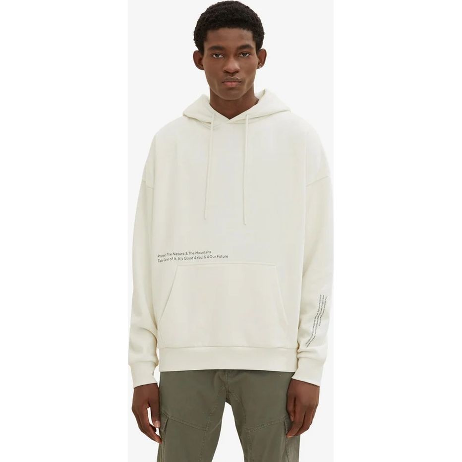 TOM TAILOR Sportinis nertinis vyrams, Balta, SWEATSHIRT 2