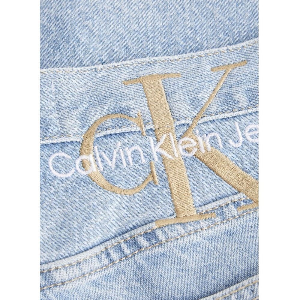 CALVIN KLEIN JEANS Šortai moterims, Mėlyna, Mom denim short 2