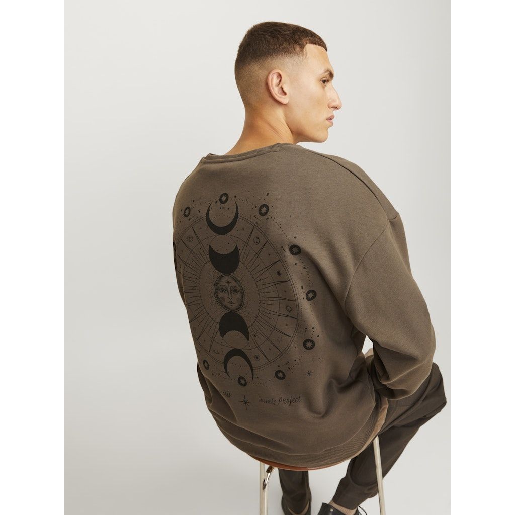 JACK & JONES Megztinis vyrams, Ruda, Mystic sweat crew neck 8