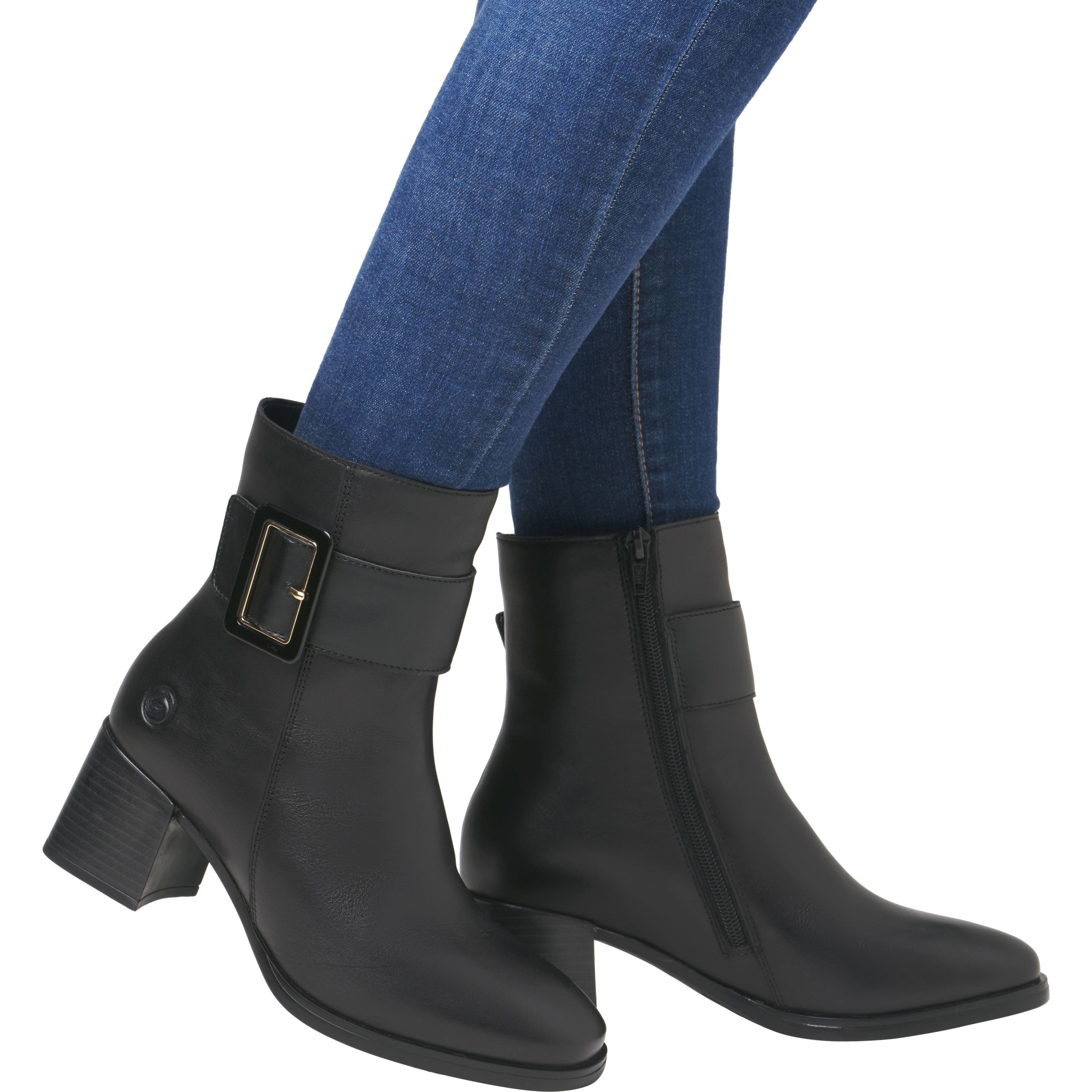 REMONTE Aulinukai moterims, Juoda, Ladies mid height boots 2