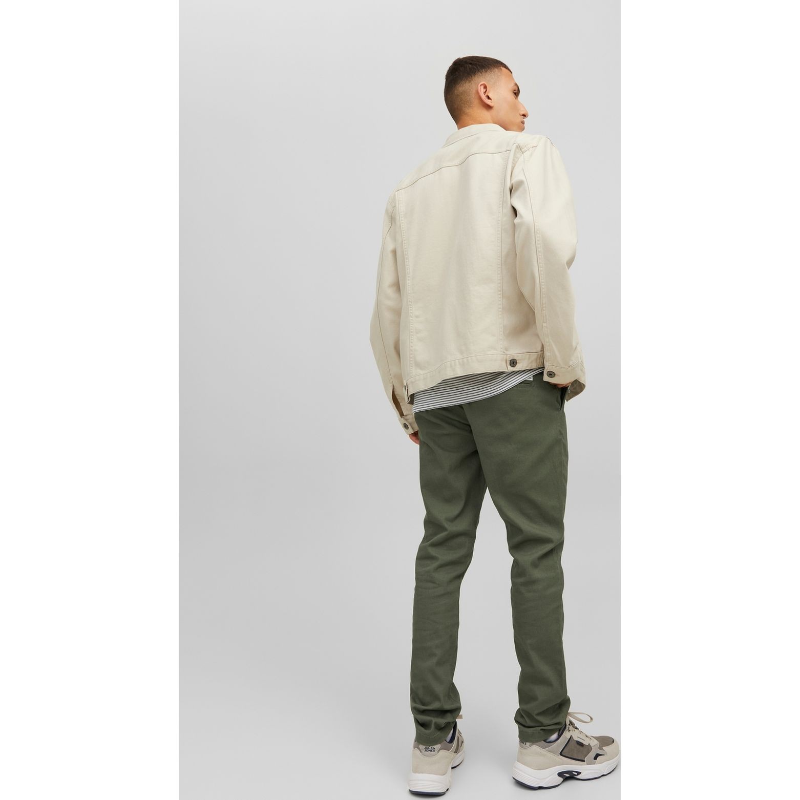 JACK & JONES Kelnės vyrams, Žalia, Kelnės 4