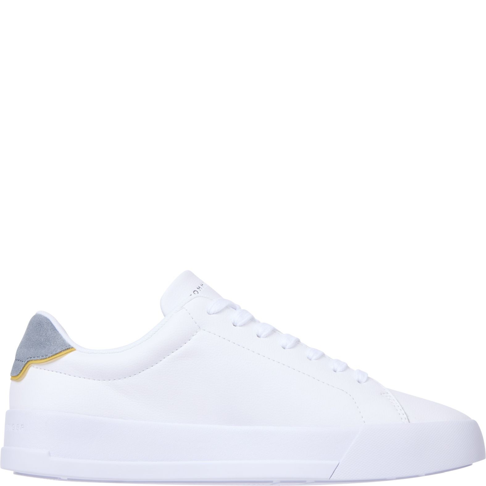 TOMMY HILFIGER Laisvalaikio bateliai vyrams, Balta, Court detail sneaker 2