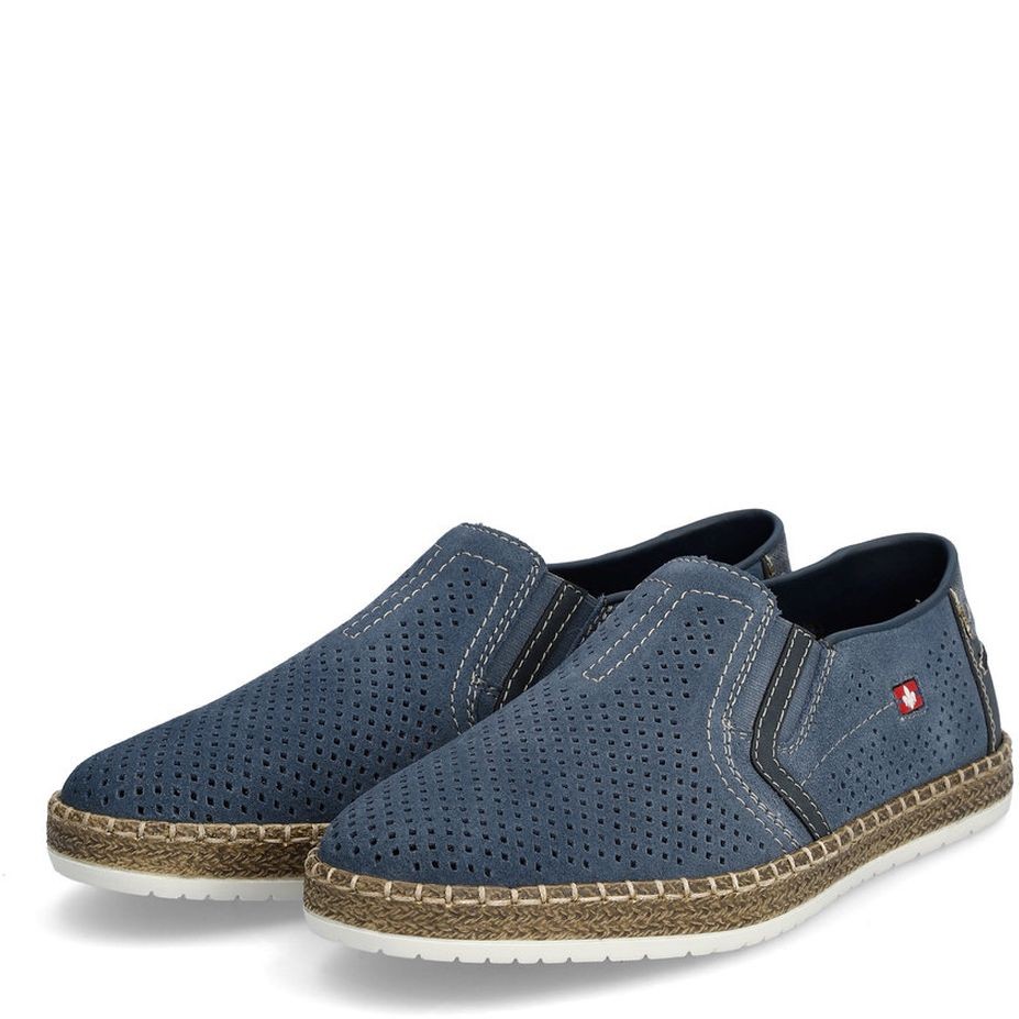 RIEKER Laisvalaikio bateliai vyrams, Mėlyna, LEISURE 10