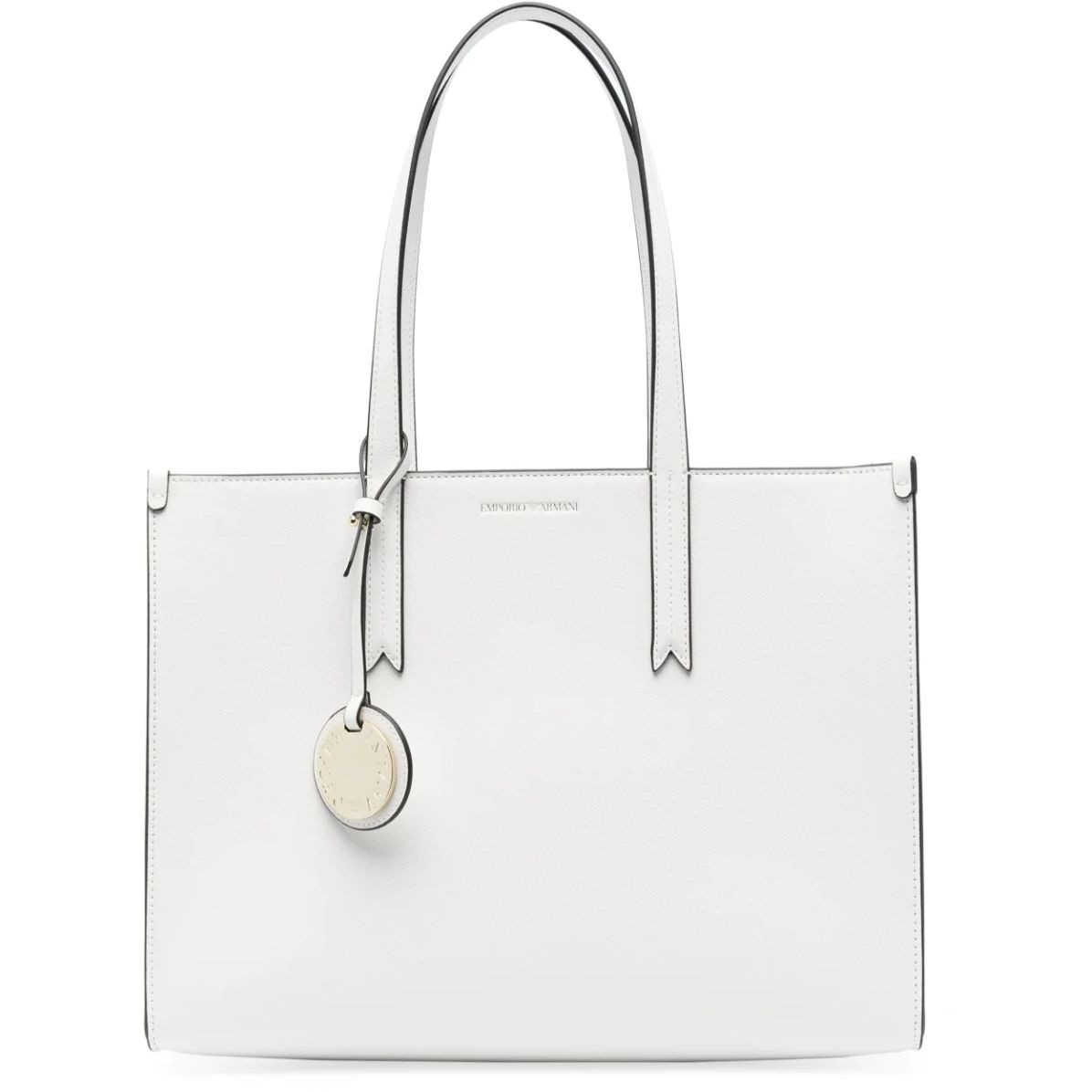 EMPORIO ARMANI Pirkinių krepšys moterims, Balta, Shopping bag 1