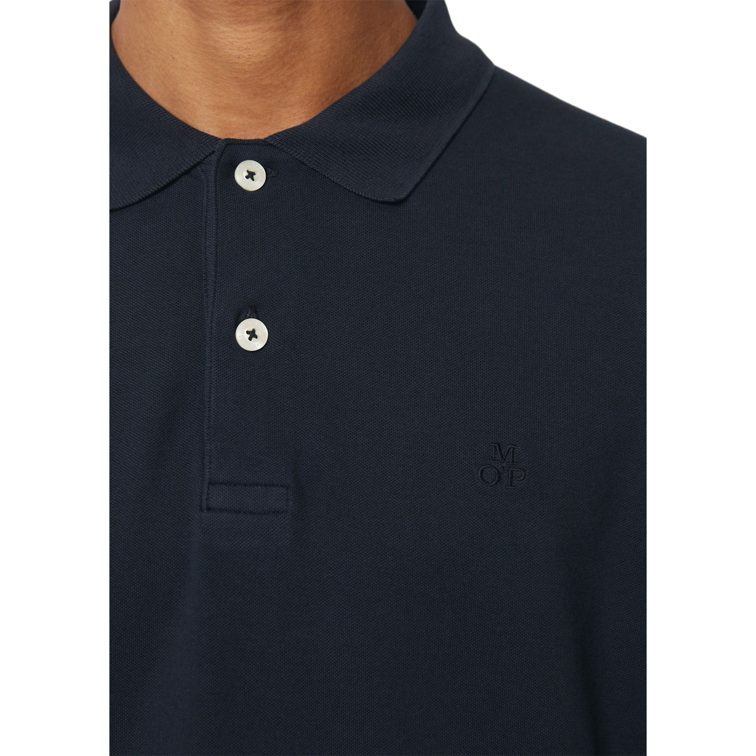 MARC O'POLO Polo marškiniai ilgos rank. vyrams, Mėlyna 4