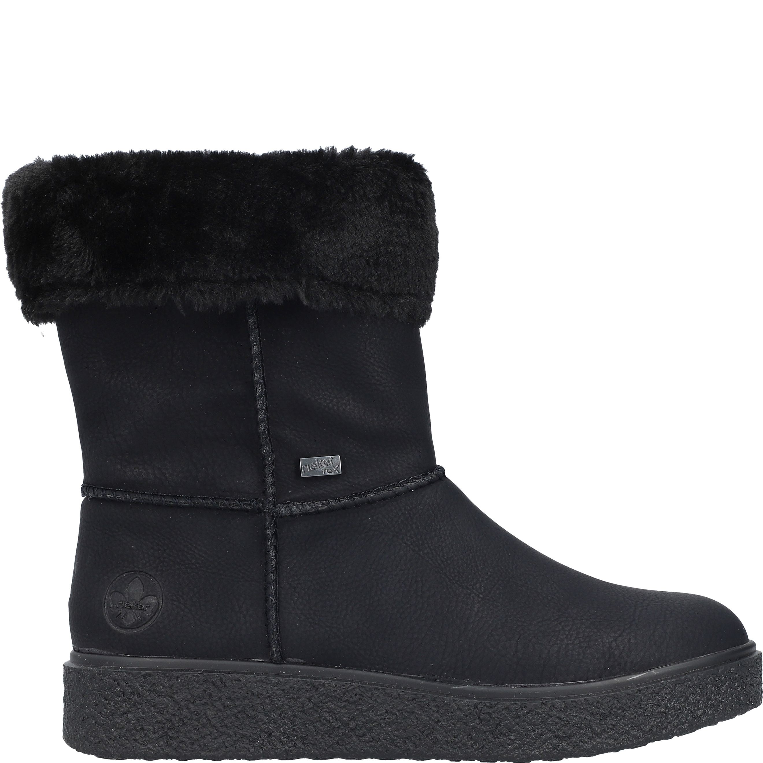 RIEKER Aulinukai moterims, Juoda, Ladies mid height boots 3