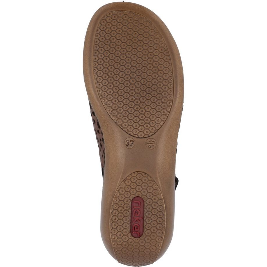 RIEKER Basutės moterims, Ruda, Sandals 9
