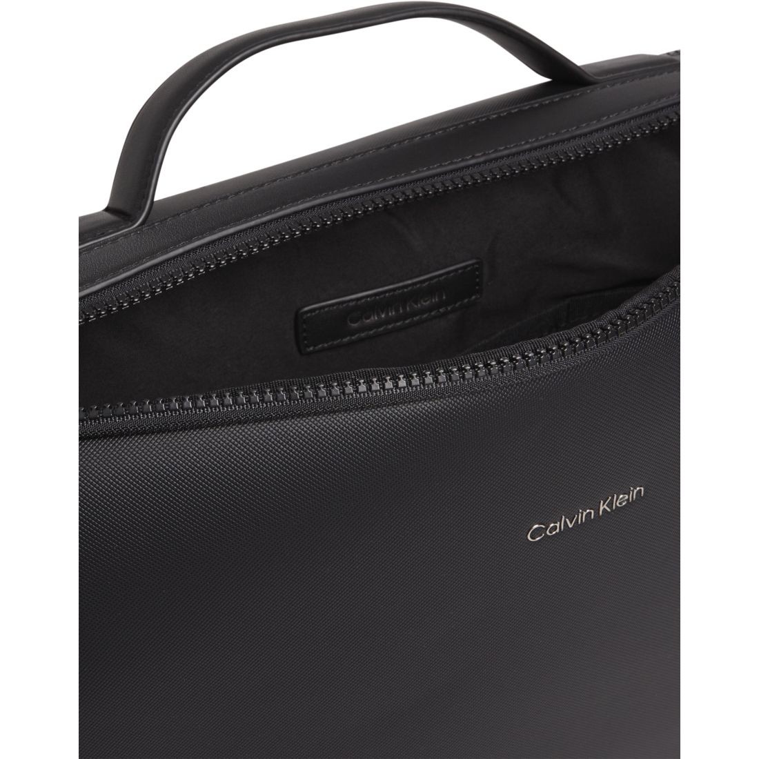 CALVIN KLEIN Dėklas kompiuteriui vyrams, Juoda, Pique laptop bag 3
