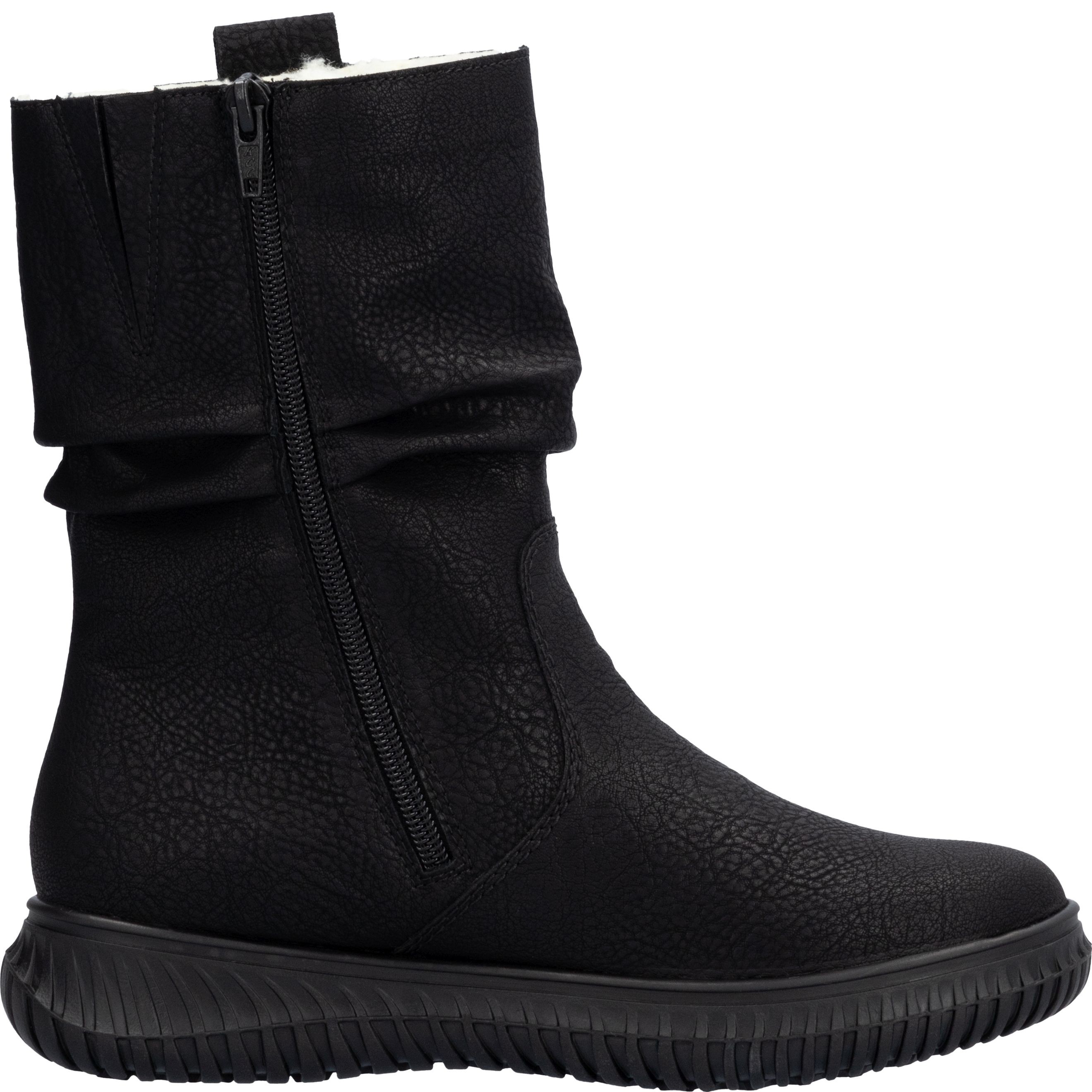 RIEKER Aulinukai moterims, Juoda, Ladies mid height boots 5