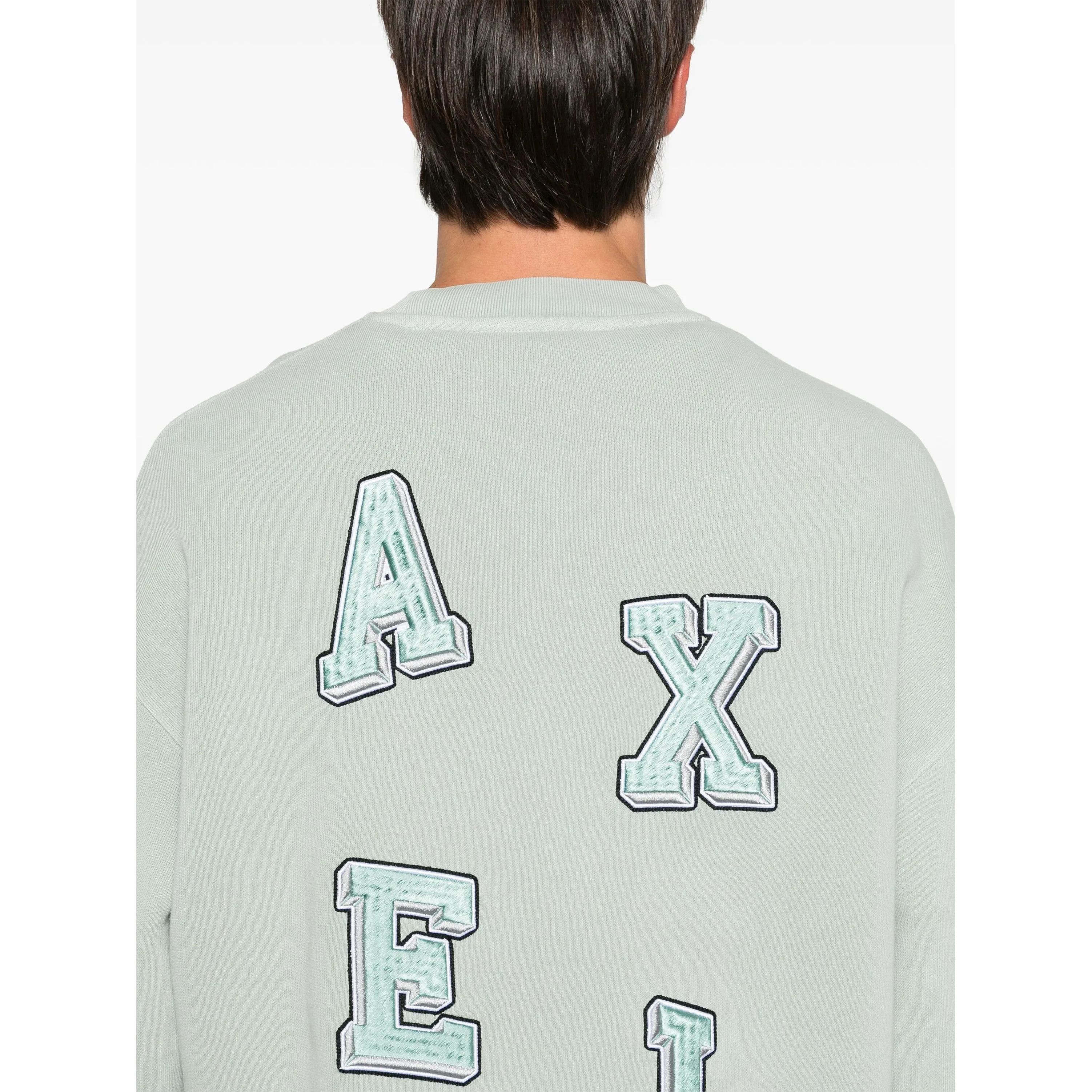 AXEL ARIGATO Sportinis nertinis vyrams, Pilka, Typo embroidered sweatshirt 2