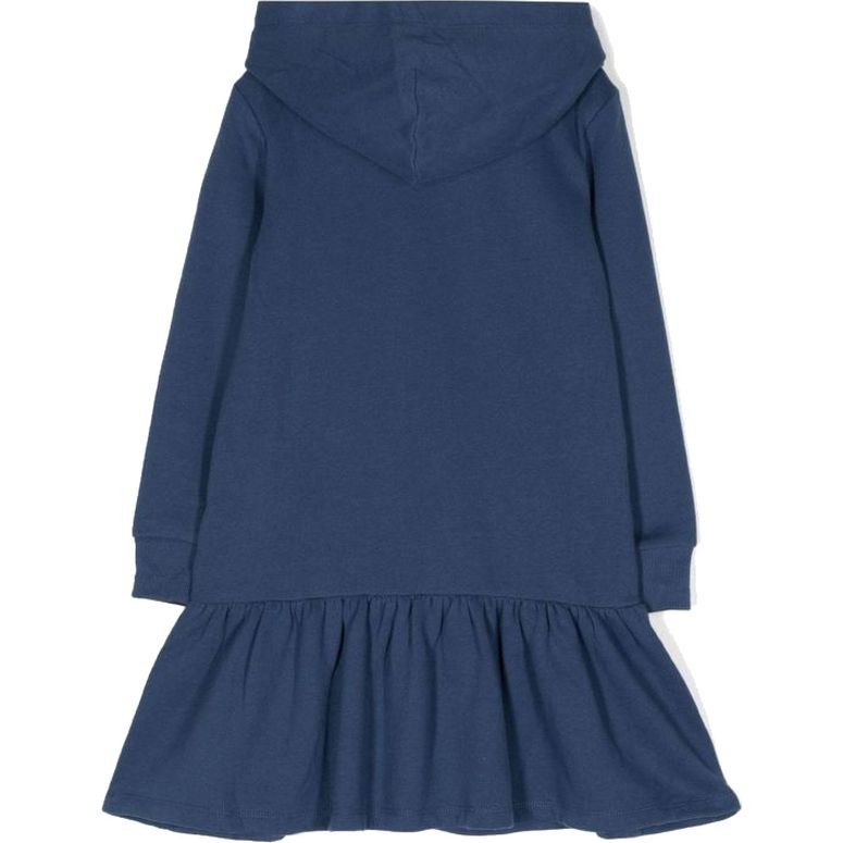RALPH LAUREN KIDS Midi suknelė mergaitėms, Mėlyna, Polo bear hooded dress (2-6x) 2