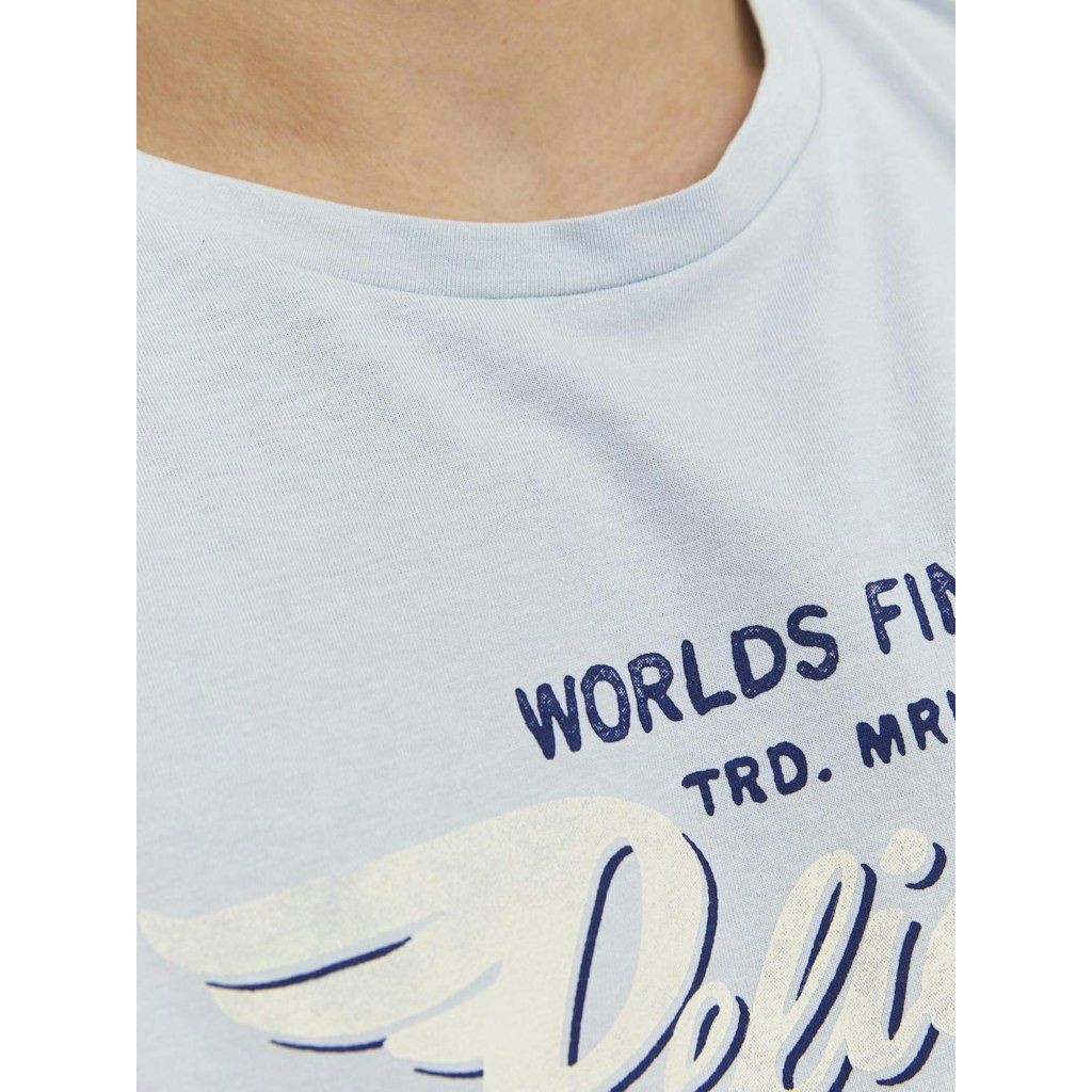 JACK & JONES Marškinėliai vyrams, Mėlyna, JPRSTAR SS TEE CREW 5