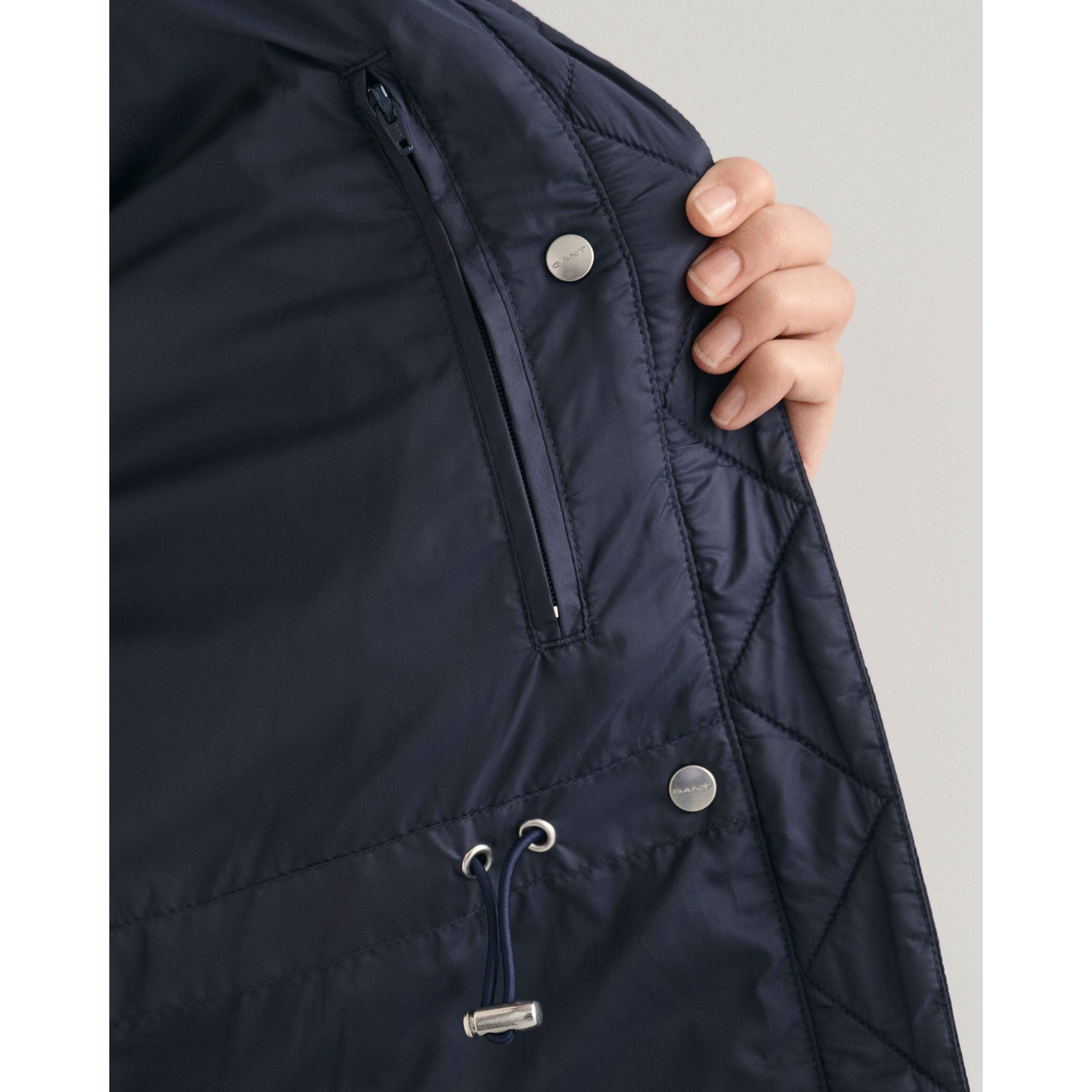 GANT Striukė moterims, Mėlyna, LIGHT DOWN COAT 4