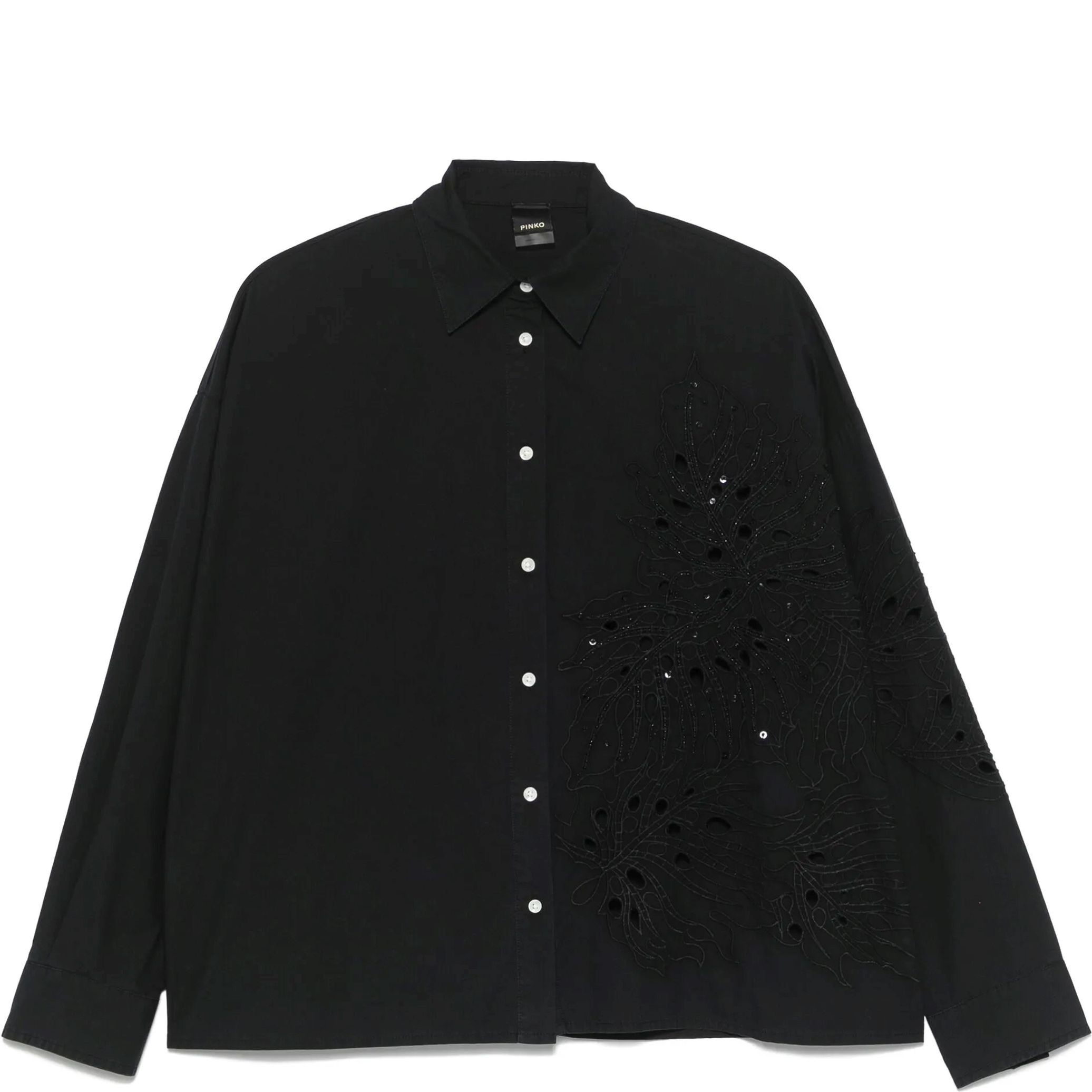 PINKO Marškiniai ilgomis rankovėmis moterims, Juoda, Centoundici shirt