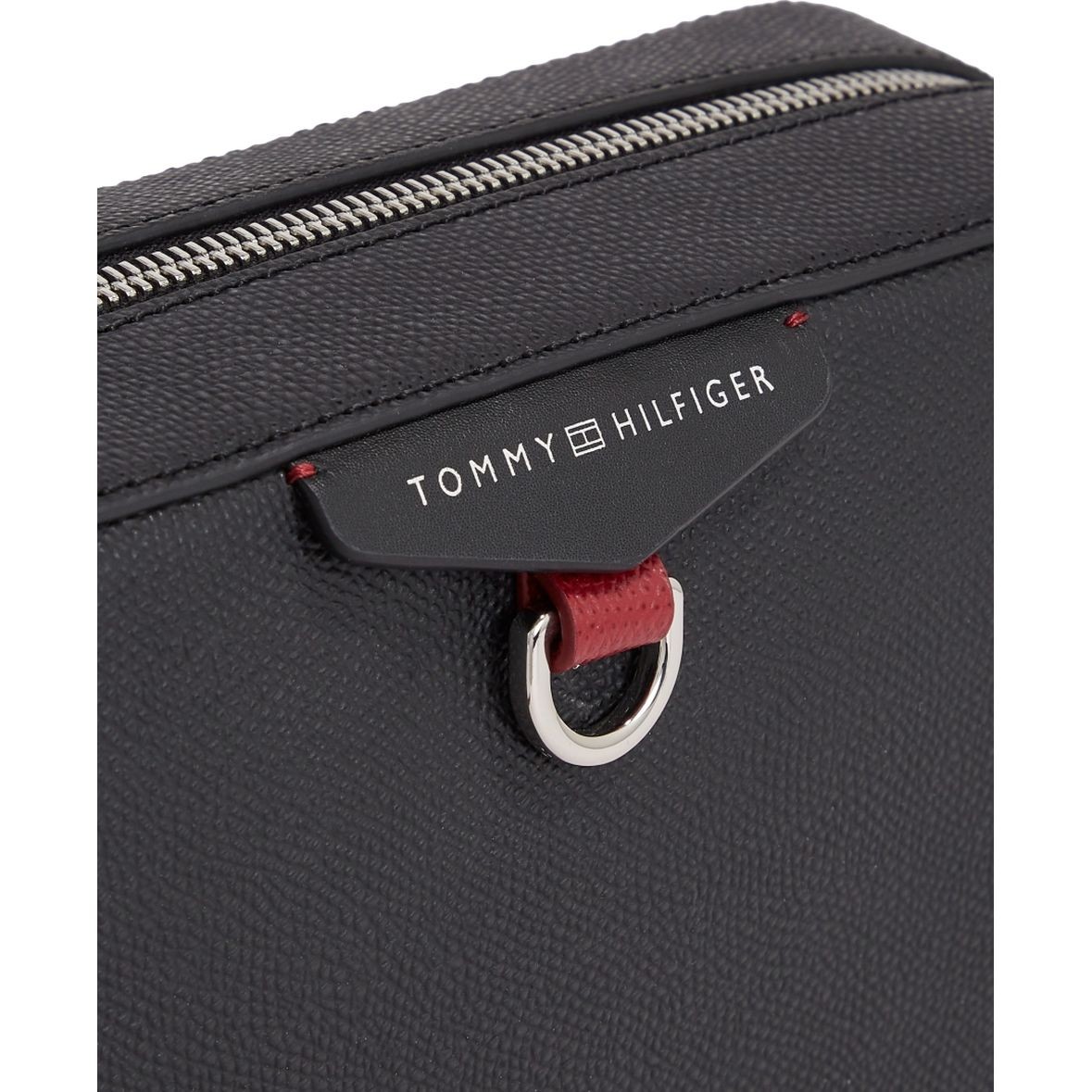 TOMMY HILFIGER Kosmetinė vyrams, Juoda, Struc washbag 3
