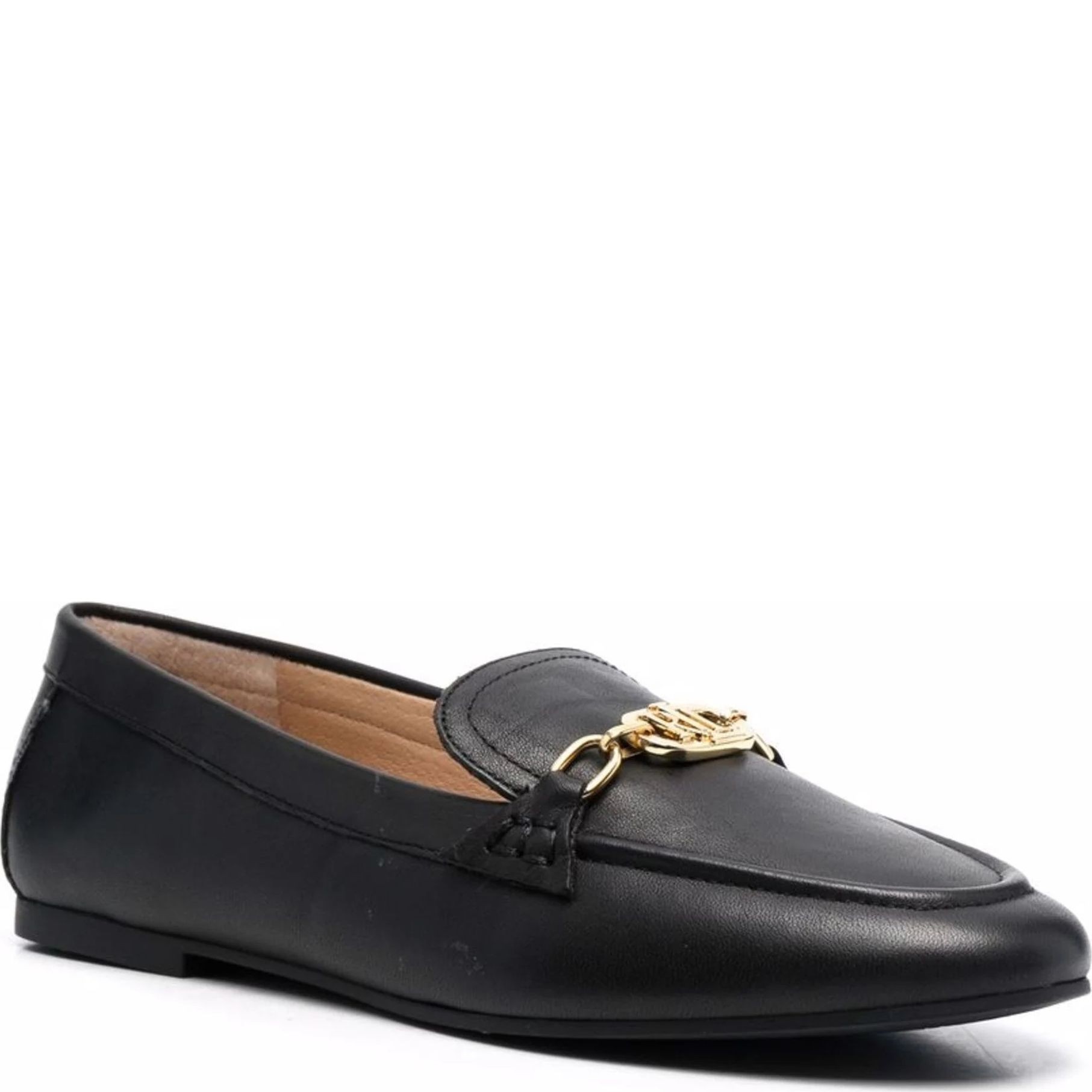 LAUREN RALPH LAUREN Mokasinai moterims, Juoda, Averi flats moccasin 1
