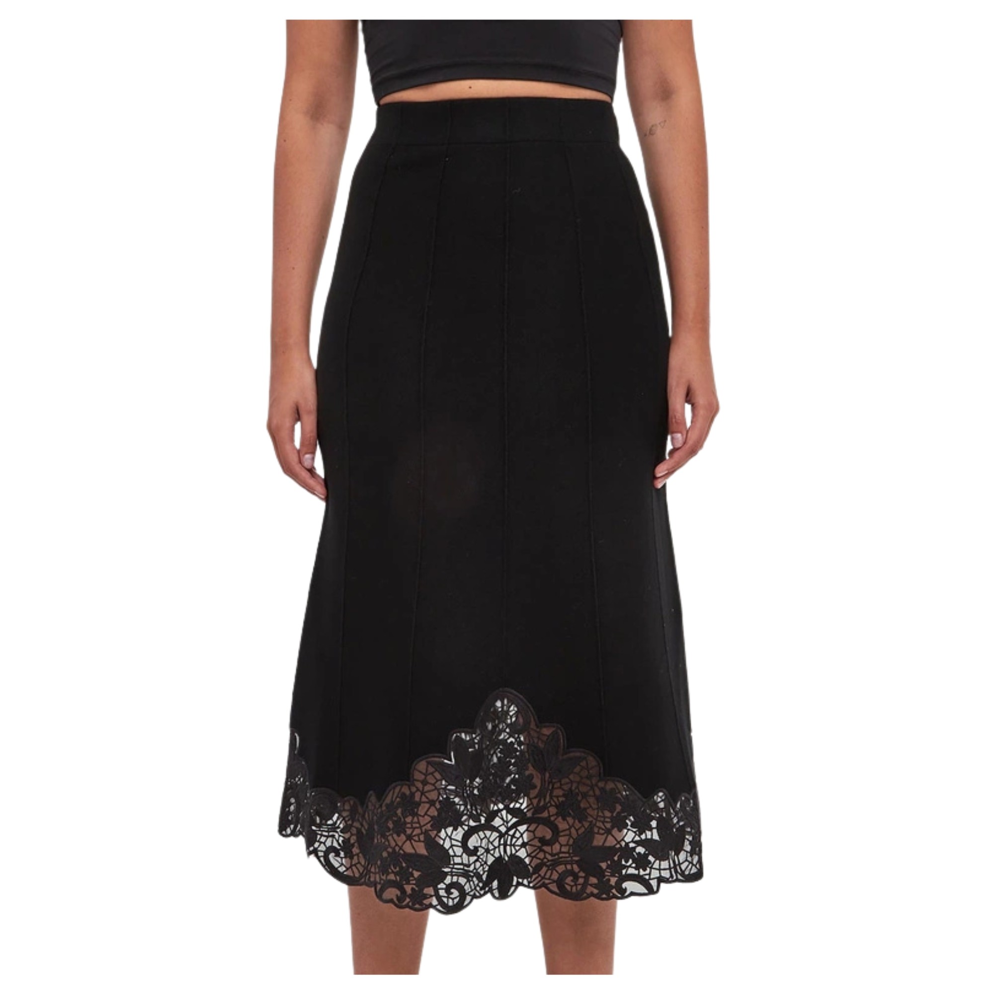 TWINSET Midi sijonas moterims, Juoda, Midi skirt 1