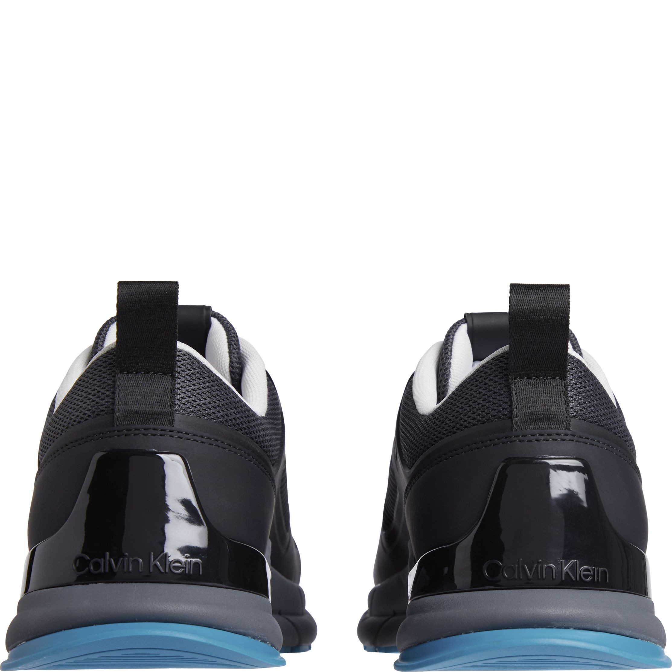 CALVIN KLEIN Laisvalaikio bateliai vyrams, Juoda, Low top lace up mesh leisure 4