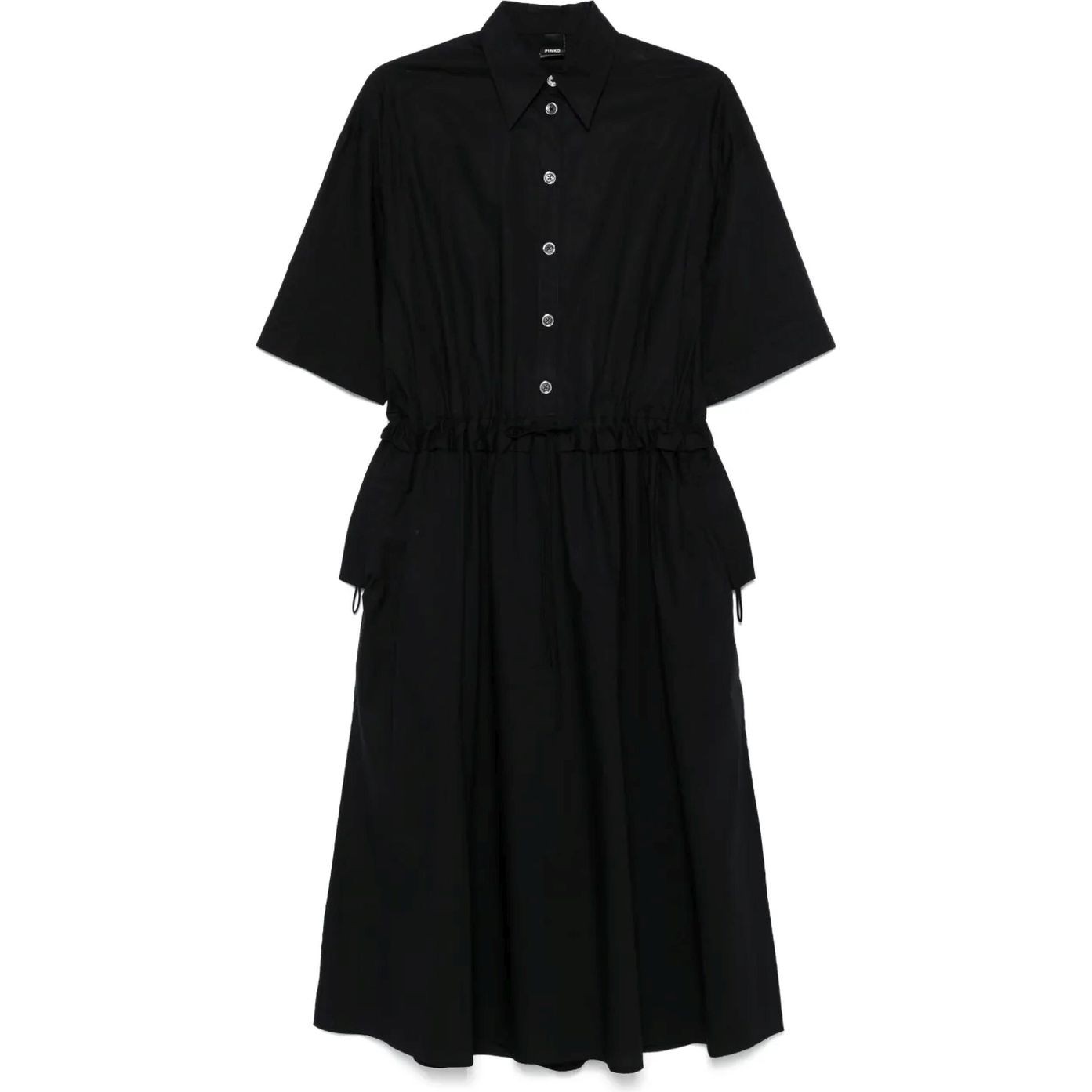 PINKO Midi suknelė moterims, Juoda, Un senso dress