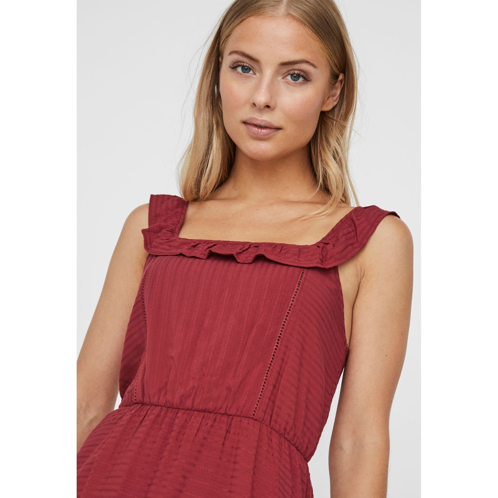 VERO MODA Maxi suknelė moterims, Raudona, VMSIFF BLK SINGL 5