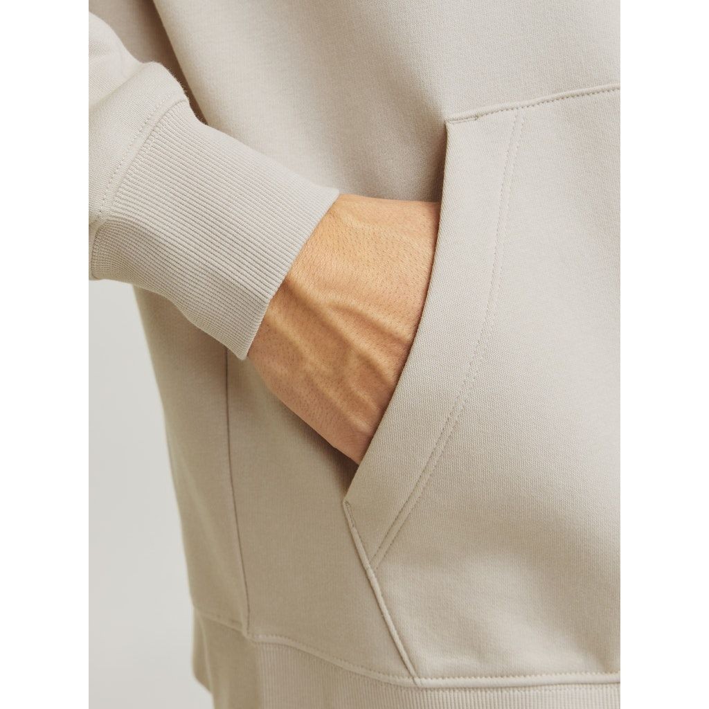 JACK & JONES Džemperis vyrams, Smėlio, Star basic sweat zip hood 4