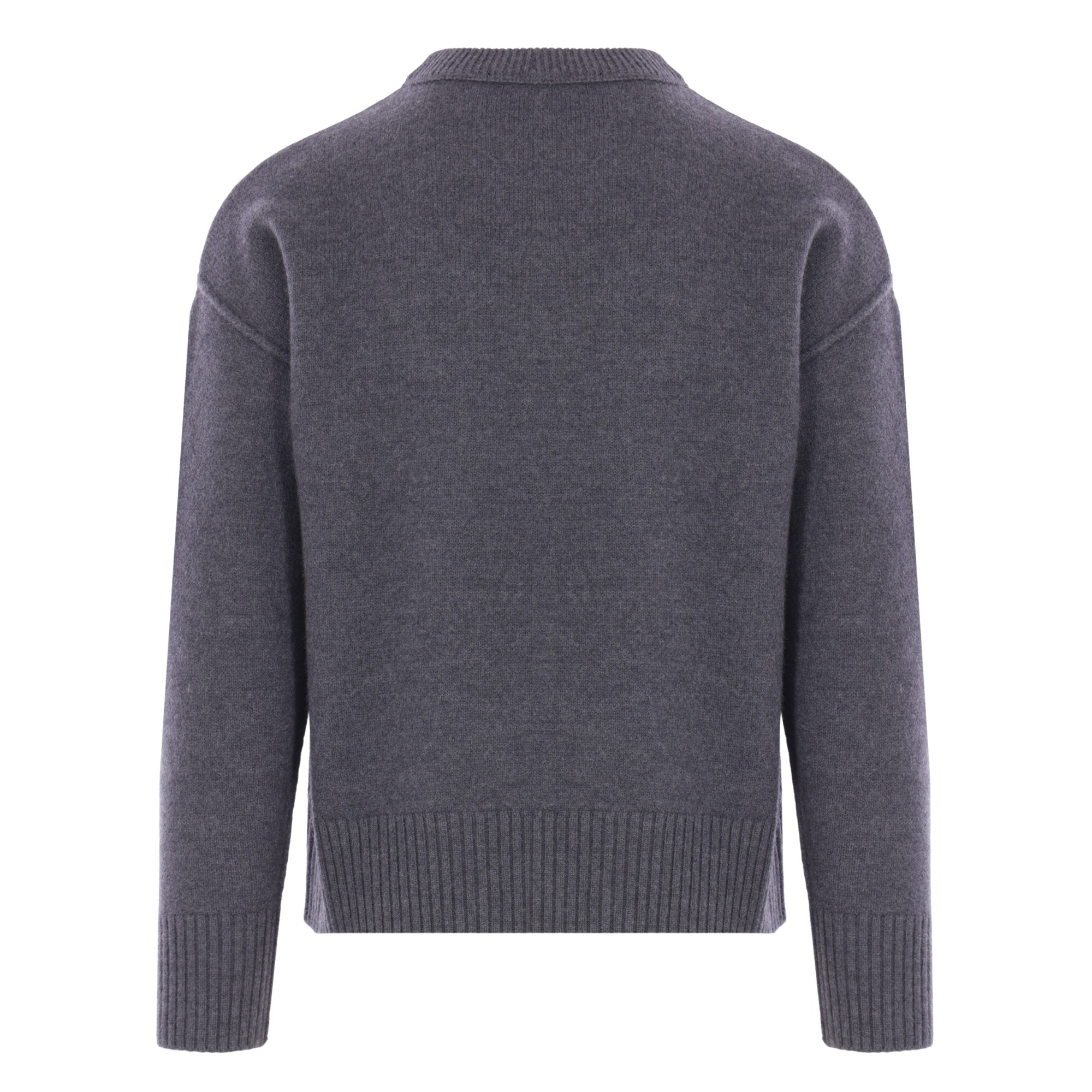 AMI PARIS Megztinis, Pilka, Crewneck sweater 2