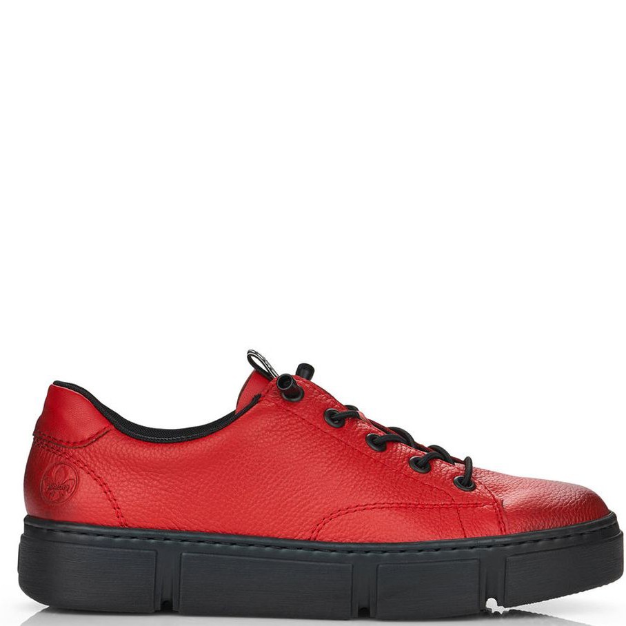 RIEKER Laisvalaikio bateliai moterims, Raudona, LEISURE 3