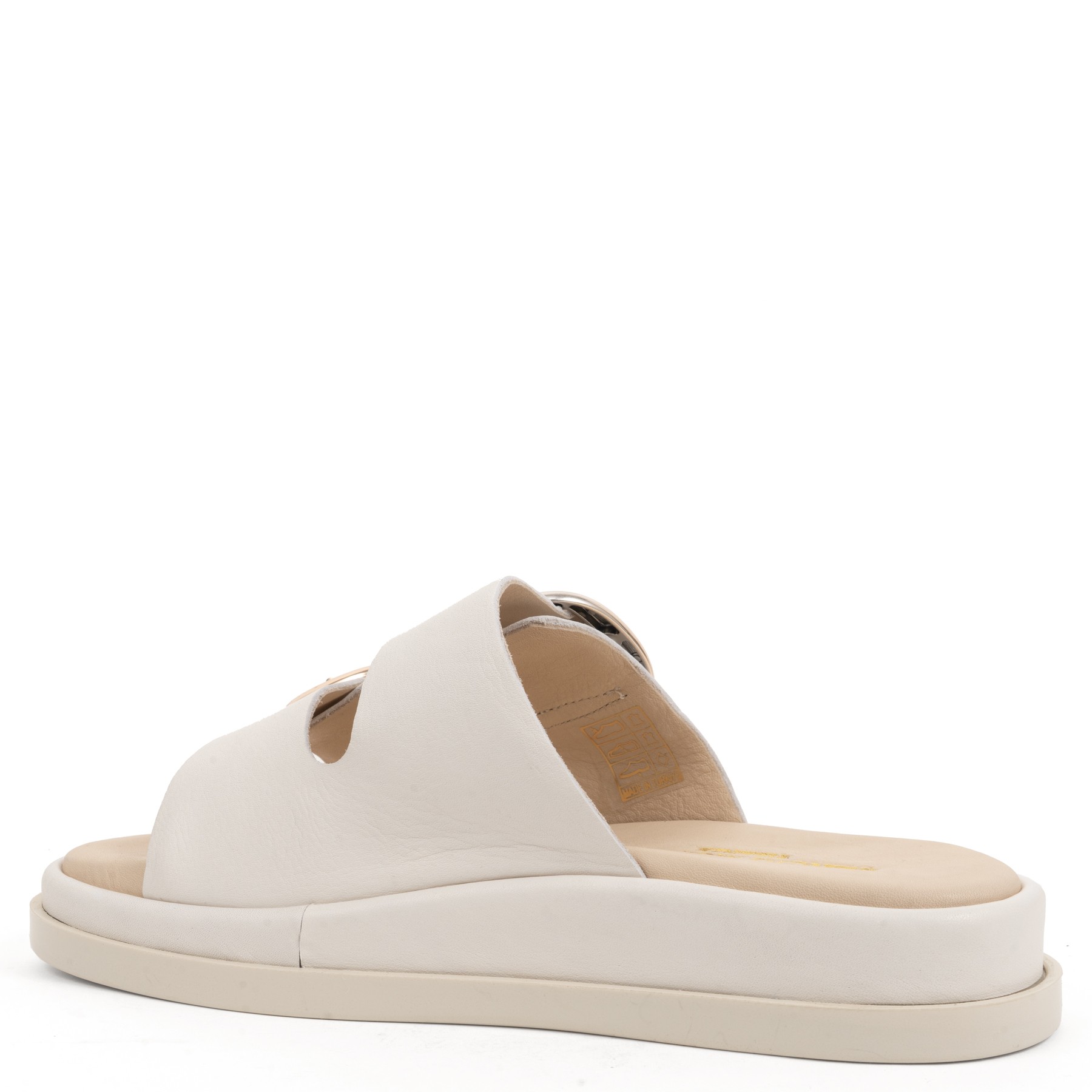 SERGIO MORETTI Klumpės moterims, Balta, Slippers 3