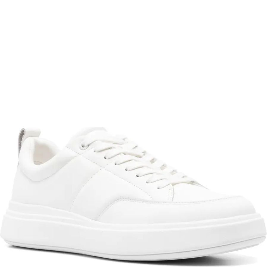 CALVIN KLEIN Laisvalaikio bateliai vyrams, Balta, Low top lace up knit sneaker 1
