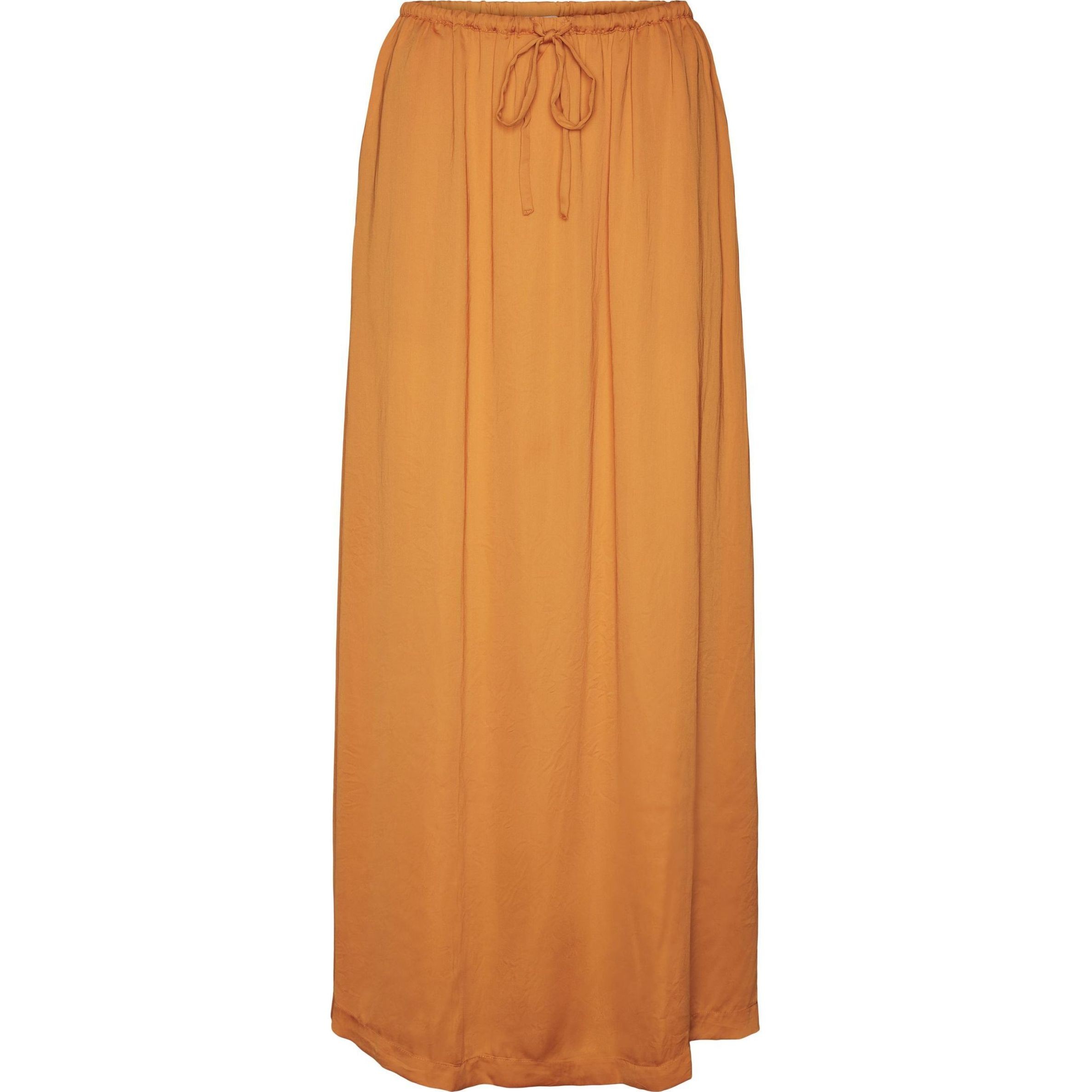 VERO MODA Maxi sijonas moterims, Oranžinė, VMFABIANA HW LONG SKI 1