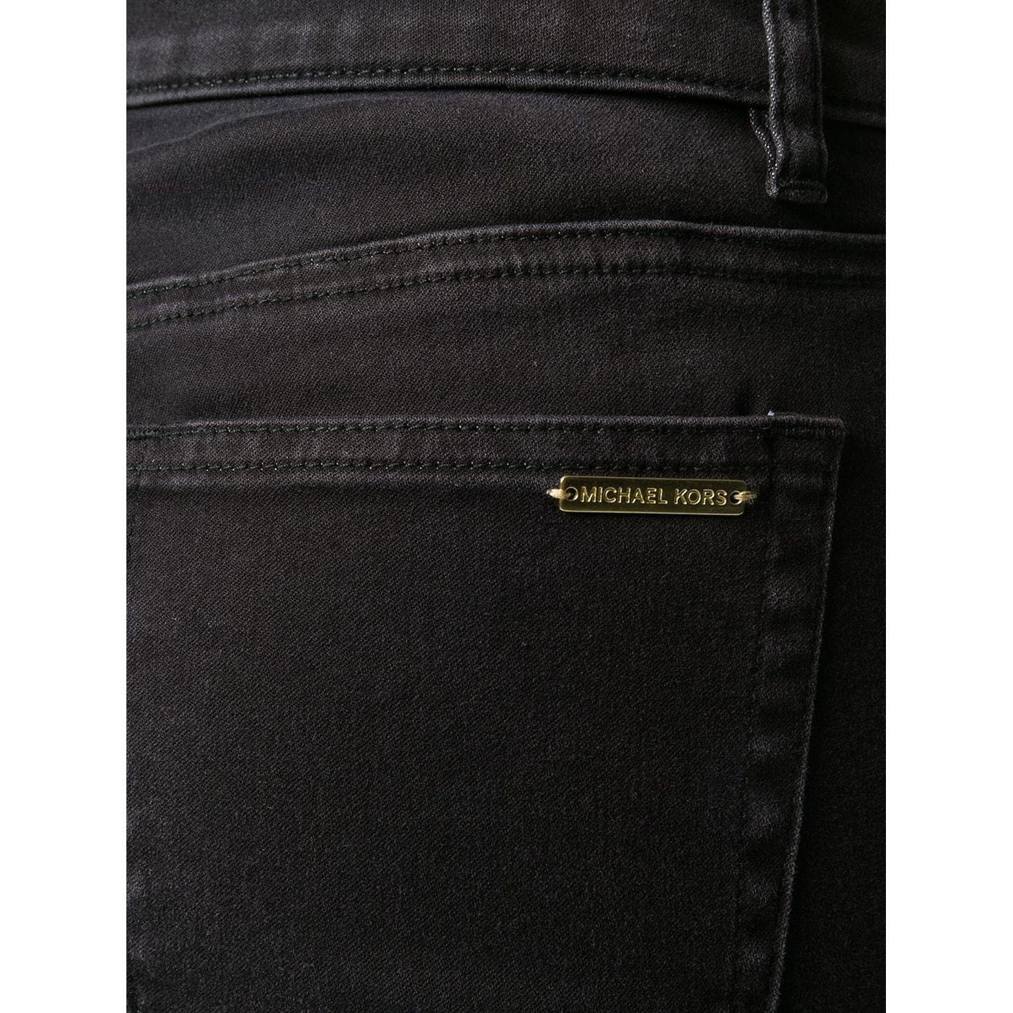 MICHAEL KORS Aptempti džinsai moterims, Juoda, DNM SELMA SKINNY 4