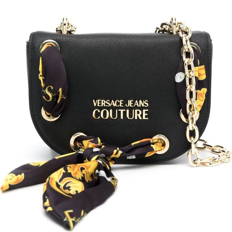 VERSACE JEANS CUTURE Rankinė per petį moterims, Juoda, Thelma classic crossbody 1