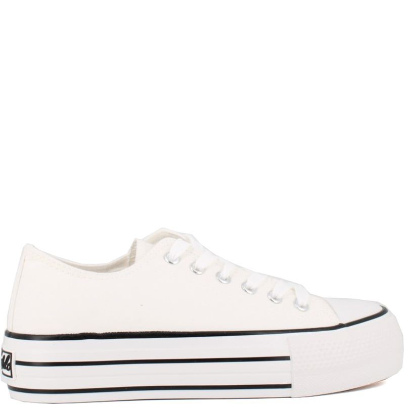 KEDDO DENIM Laisvalaikio bateliai moterims, Balta, Sneakers 2