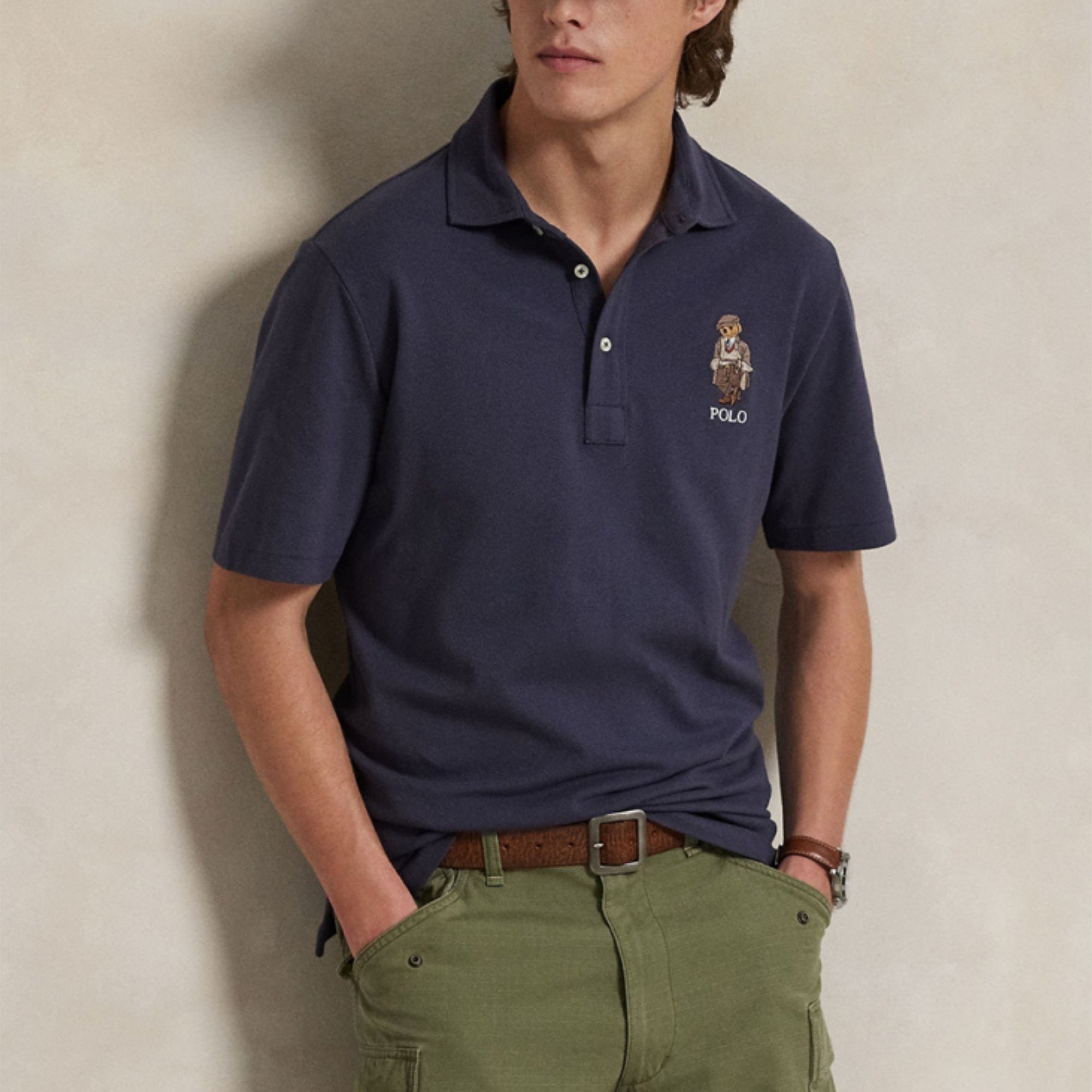 POLO RALPH LAUREN Polo marškiniai trumpos rank. vyrams, Mėlyna, Short sleeve polo shirt 3