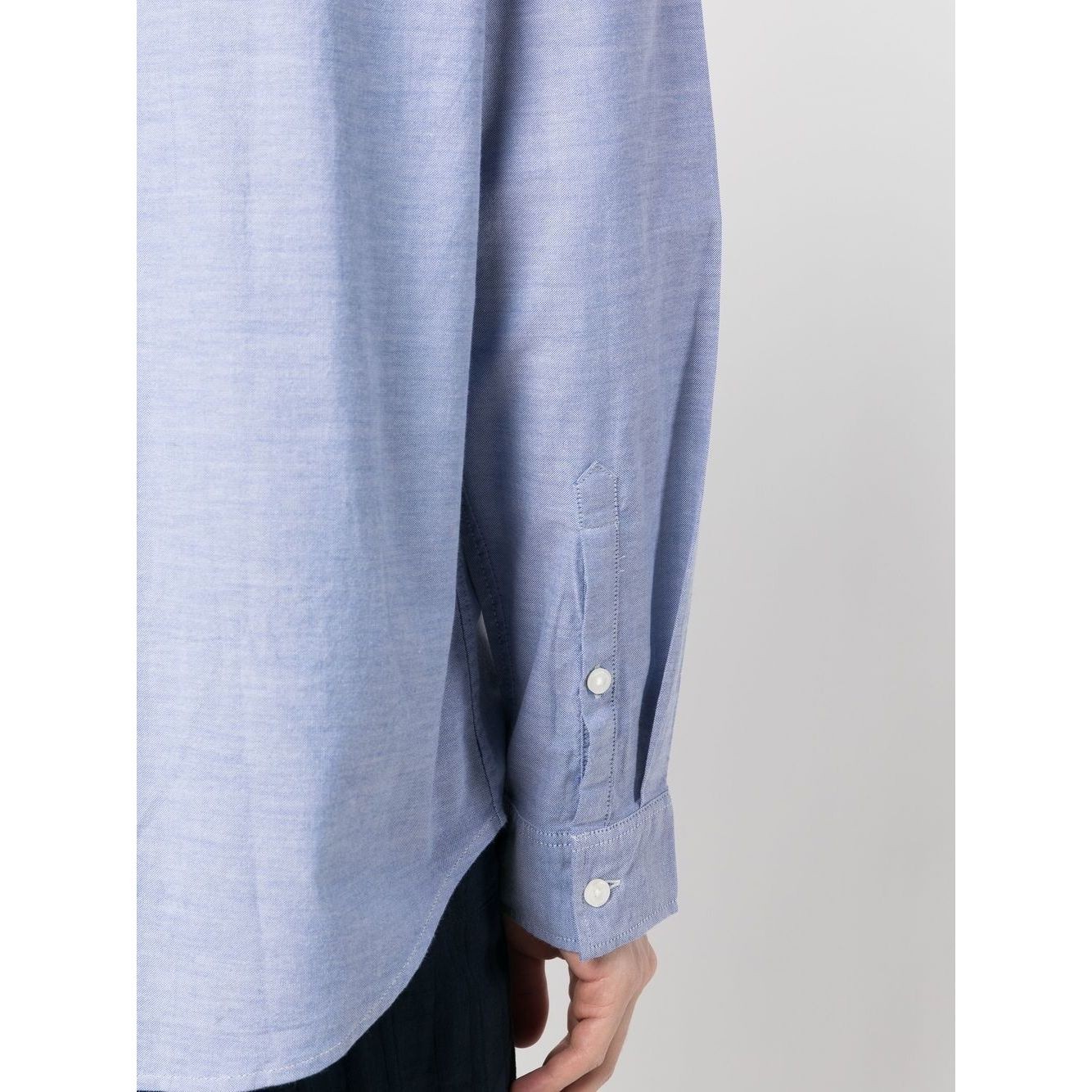 MICHAEL KORS Marškiniai ilgomis rankovėmis vyrams, Mėlyna, Relaxed oxford street shirt 4