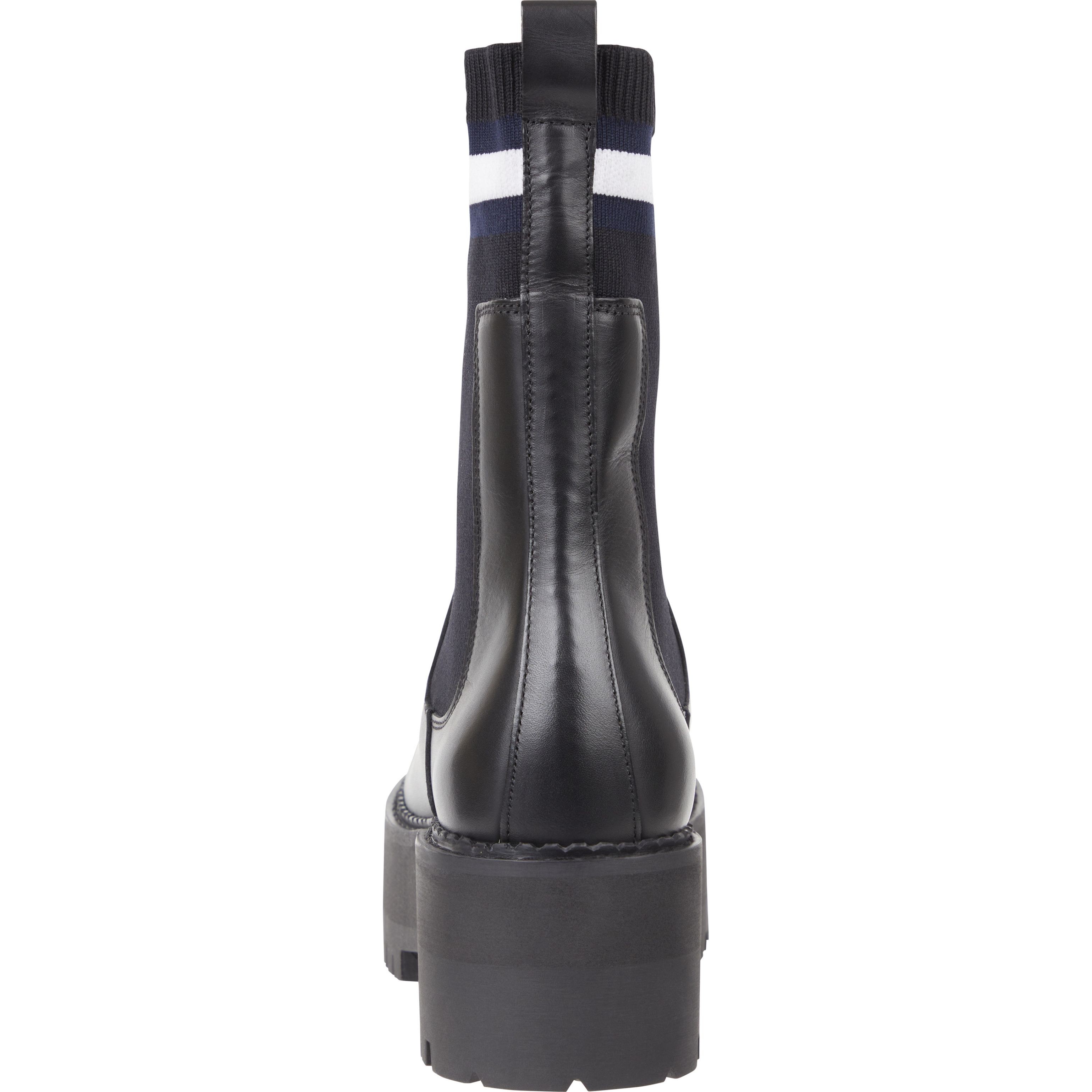 TOMMY JEANS Aulinukai moterims, Juoda, Flatform chelsea sock 6