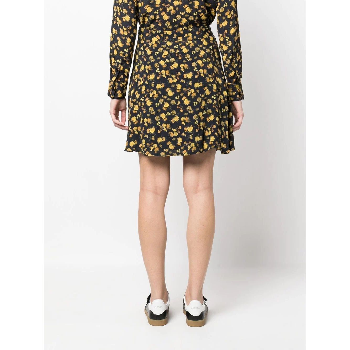 TOMMY HILFIGER Midi sijonas moterims, Marga, Moss crepe rose short skirt 3