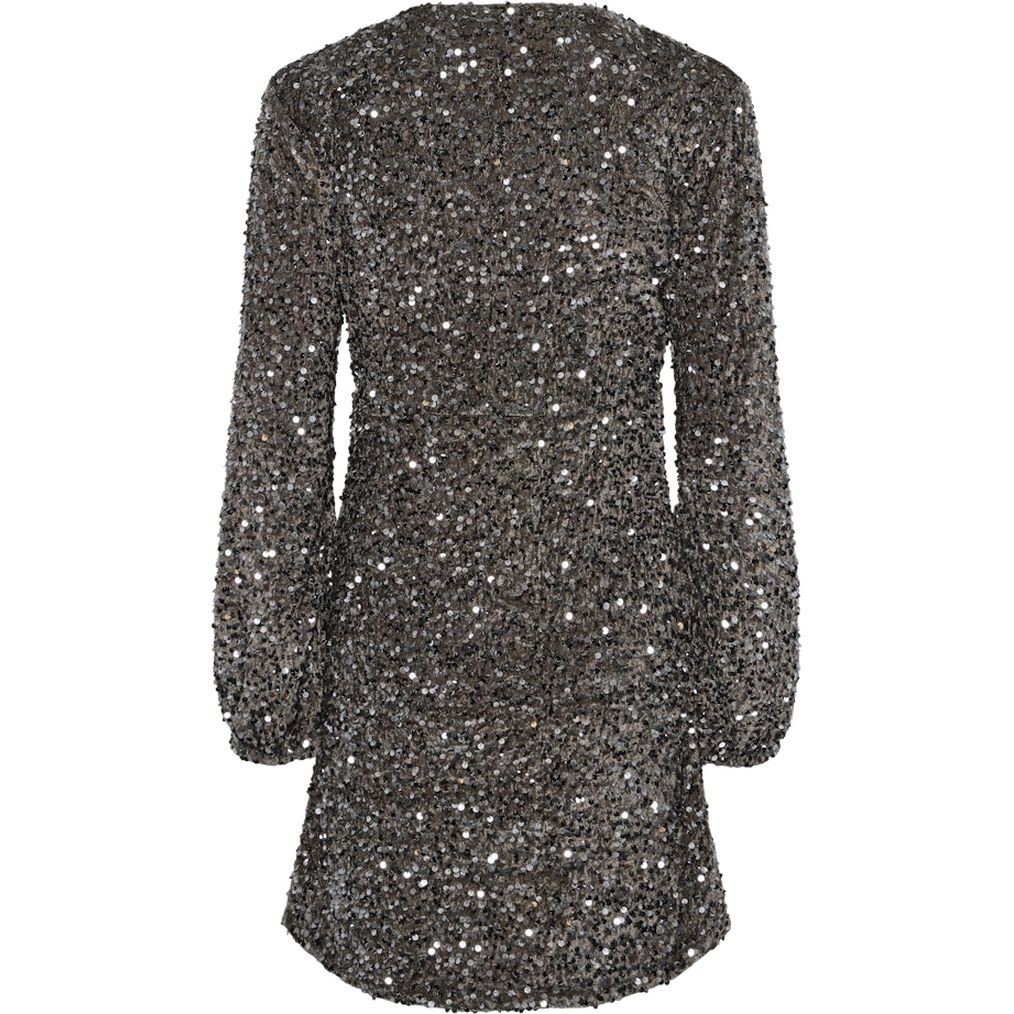 PIECES Mini suknelė moterims, Ruda, Kam wrap dress 2