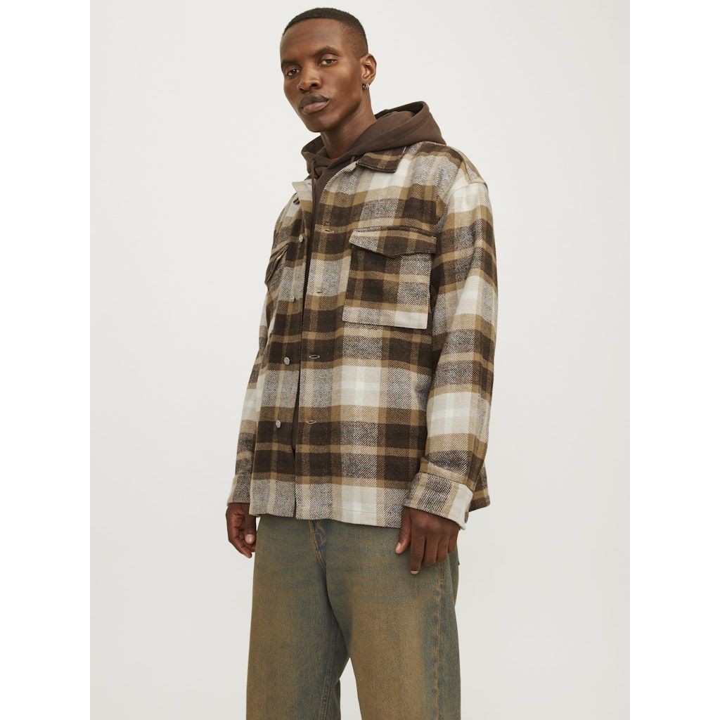 JACK & JONES Lengva striukė vyrams, Marga, Vester bro check overshirt 3